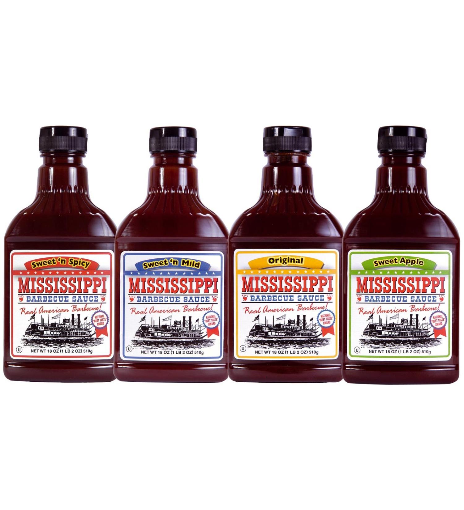 Mississippi - Barbecue Sauces - 4 x 510g Sample Pack