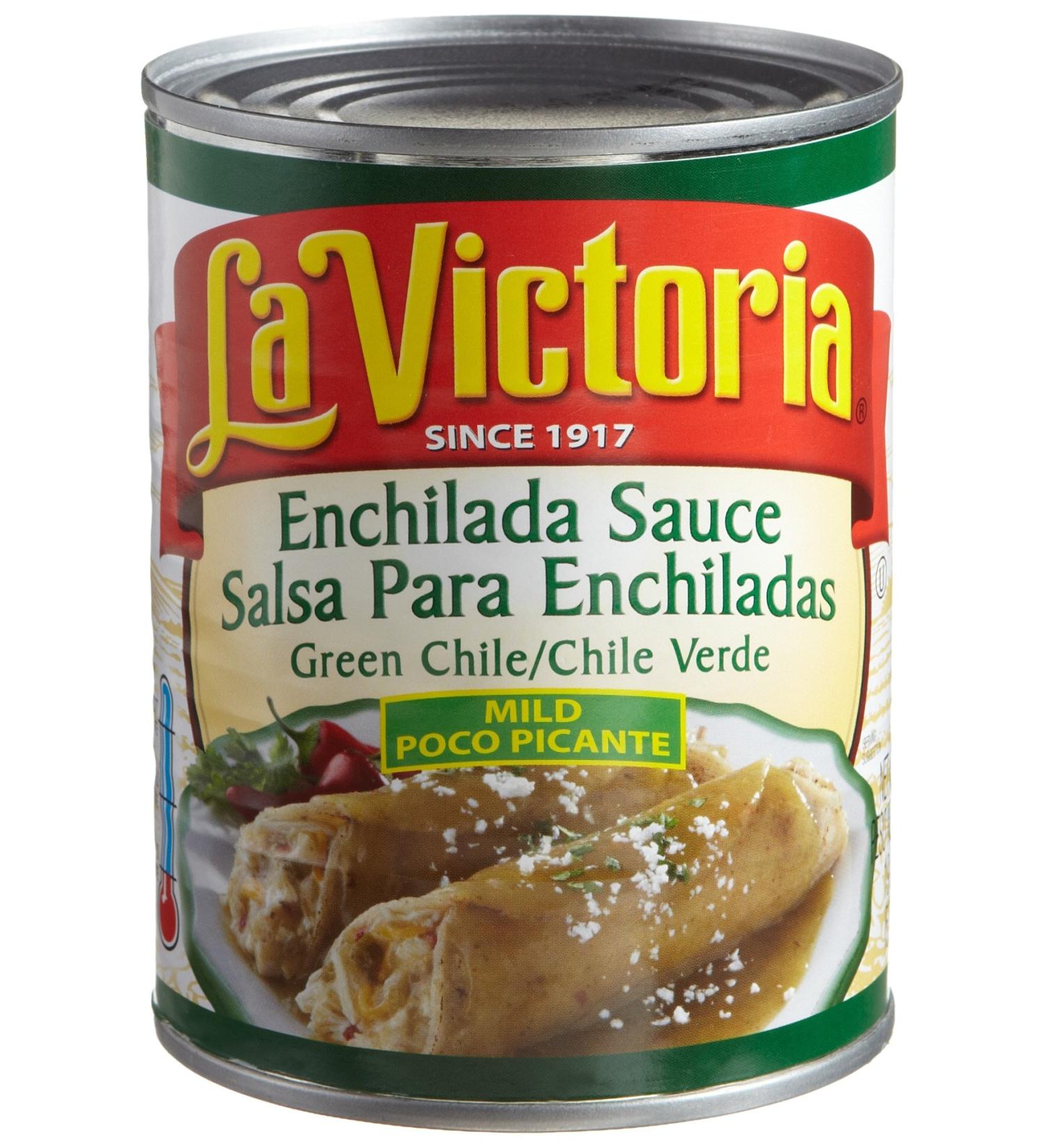 La Victoria Green Chile Enchilada Sauce 19oz Cans - Pack of 12 - Buy Online on SooperMarket.com