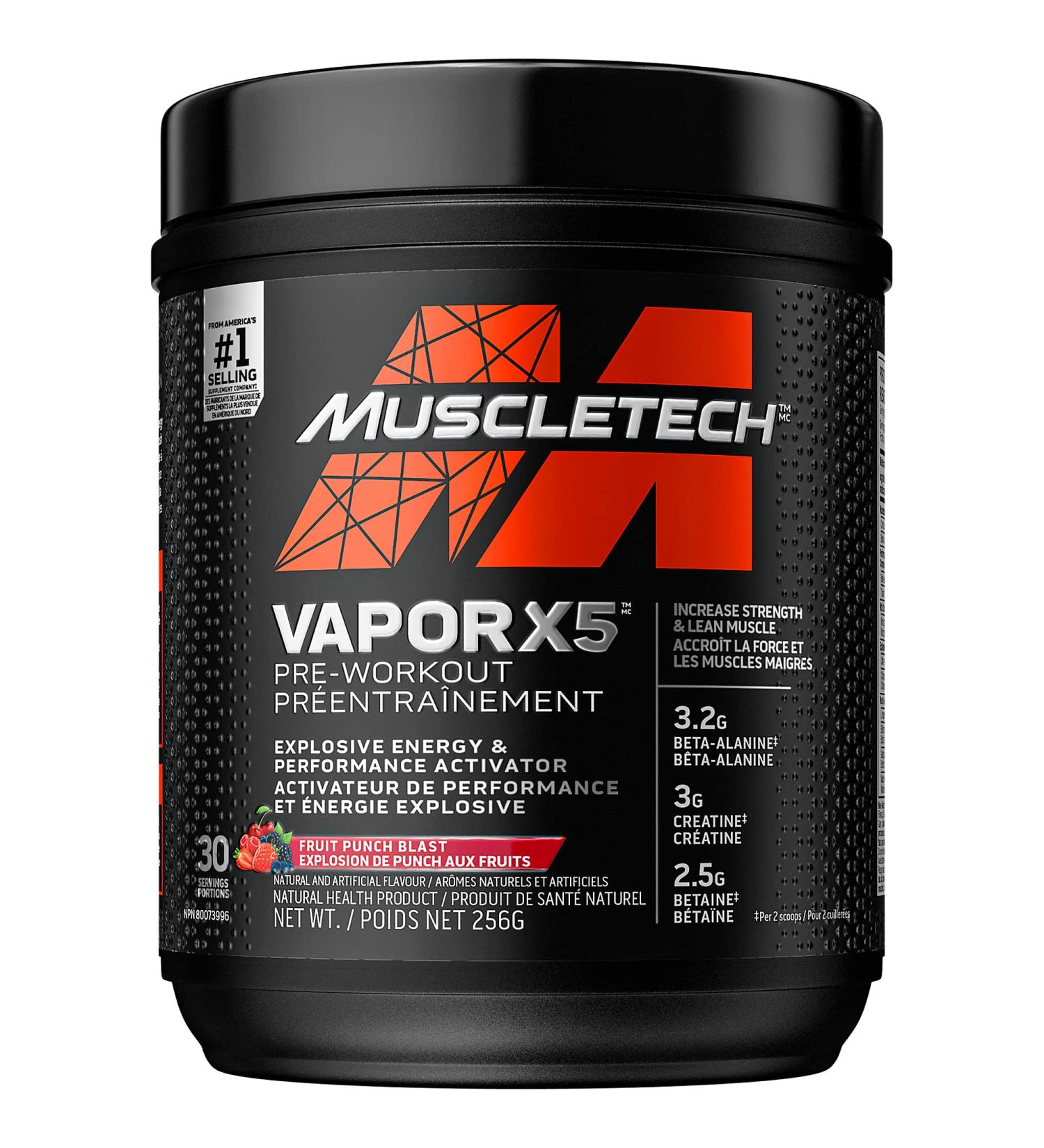 MuscleTech Pre Workout Powder MuscleTech Vapor X5 Pre-Workout Pre Workout Powder for Men & Women PreWorkout Energy Powder Drink Mix Pre-Workout Products Fruit Punch (30 Serv) (packaging may vary) Fruit Punch Blast - Buy Online on SooperMarket.com