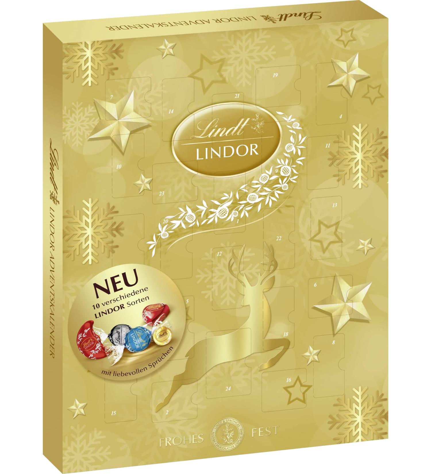 Lindt Lindor Chocolate Advent Calendar 2023 - Buy Online 290g | International Shipping Available - Buy Online on SooperMarket.com