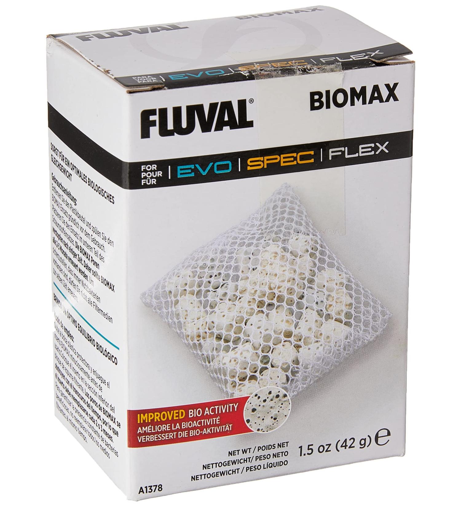 Fluval Biomax Organic Rings for Aquariums - Ideal for Flex 34L 57L 123L & Spec 1 3 5 (42g - 1 Pack) - Enhance Beneficial Bacteria Growth - Buy Online on SooperMarket.com