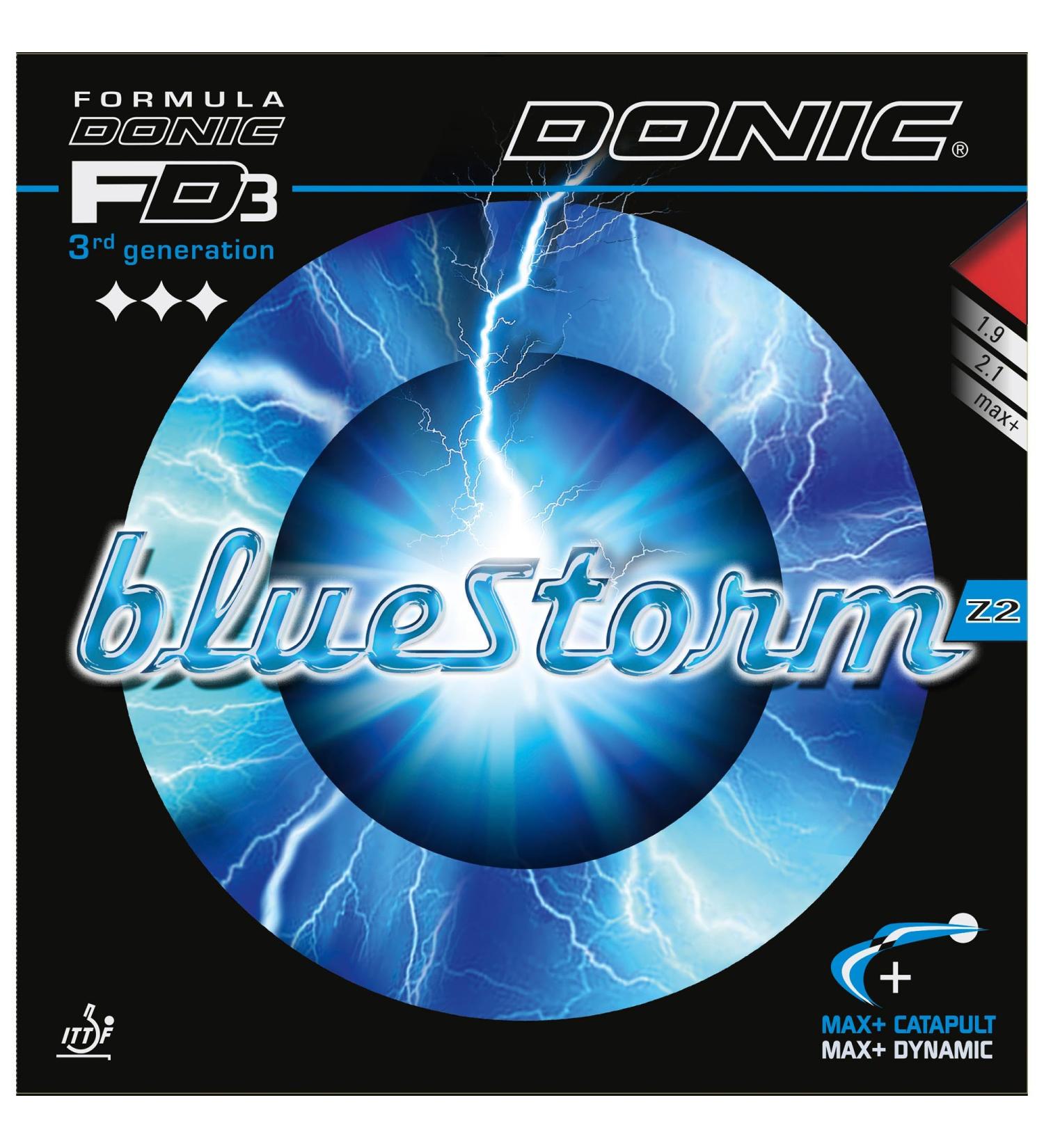 DONIC Rubber Bluestorm Z2 2.1 mm red 2.1 mm red