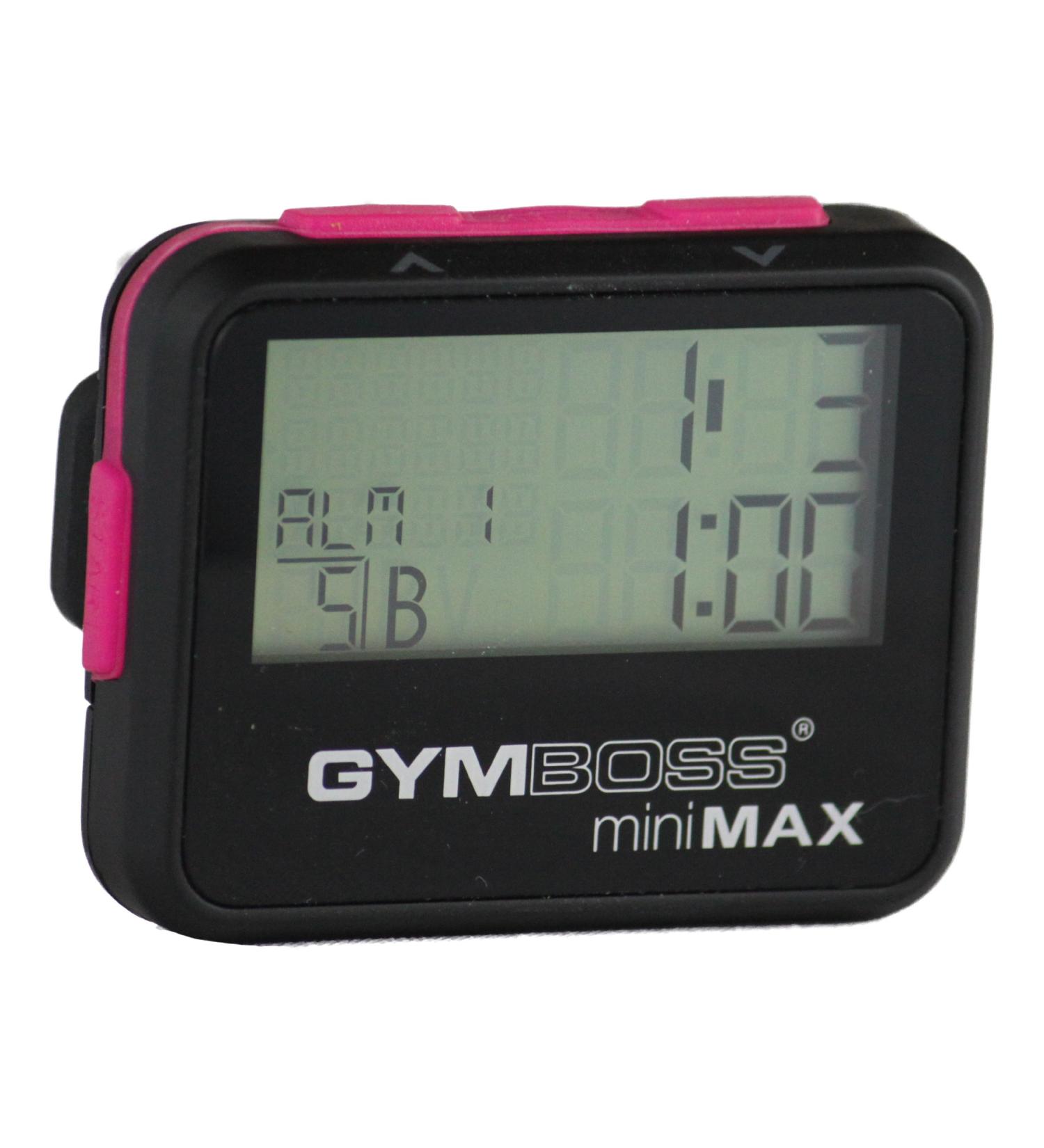 Gymboss Minimax Interval Timer & Stopwatch - Black-Pink | Perfect for Workouts International Shipping Available - Buy Online on SooperMarket.com