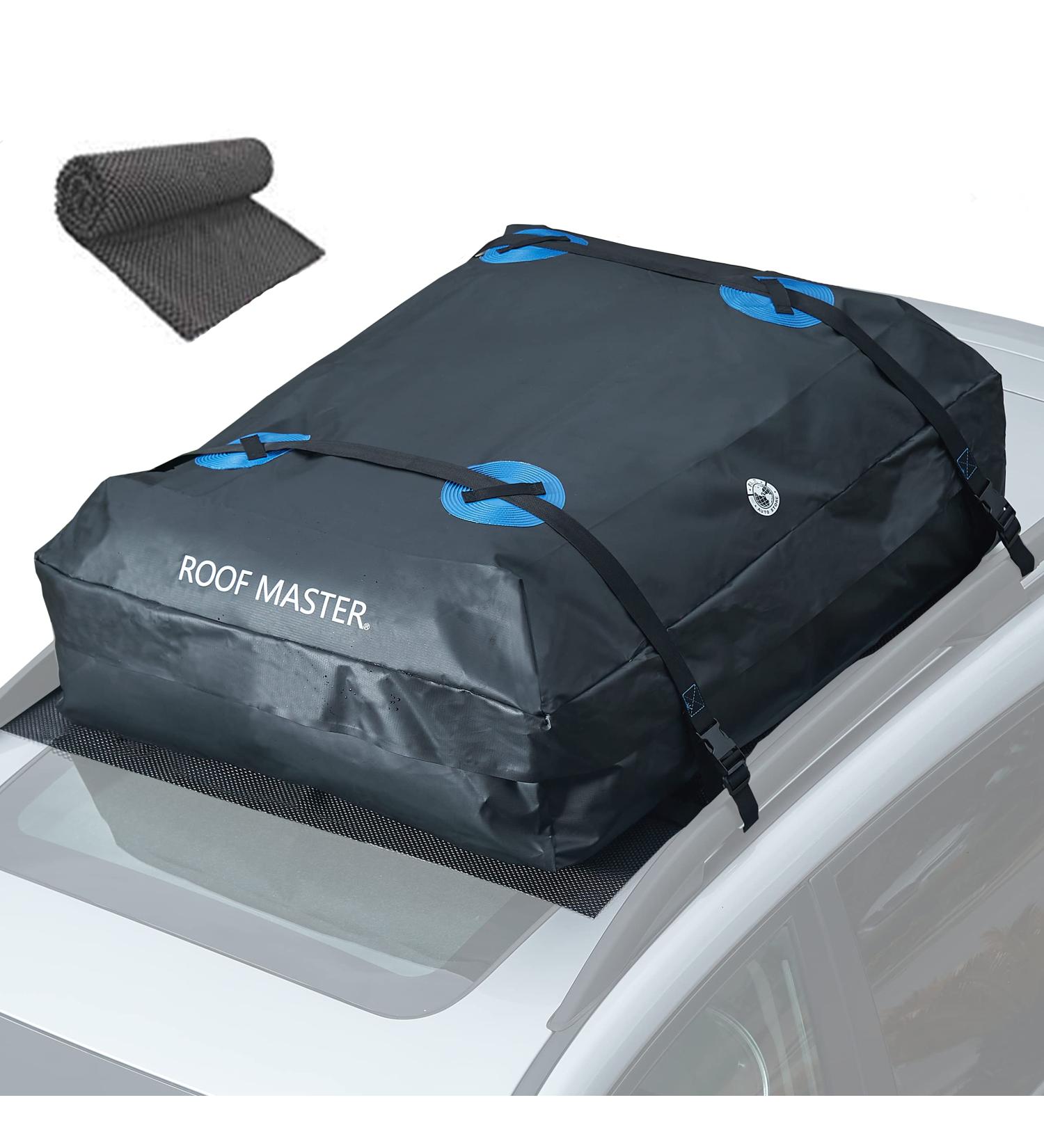 Waterproof Rooftop Cargo Carrier- 16 Cubic Ft. Storage Bag with Protective Mat for All Cars, With or Without Roof Racks - PI Store - Buy Online on SooperMarket.com
