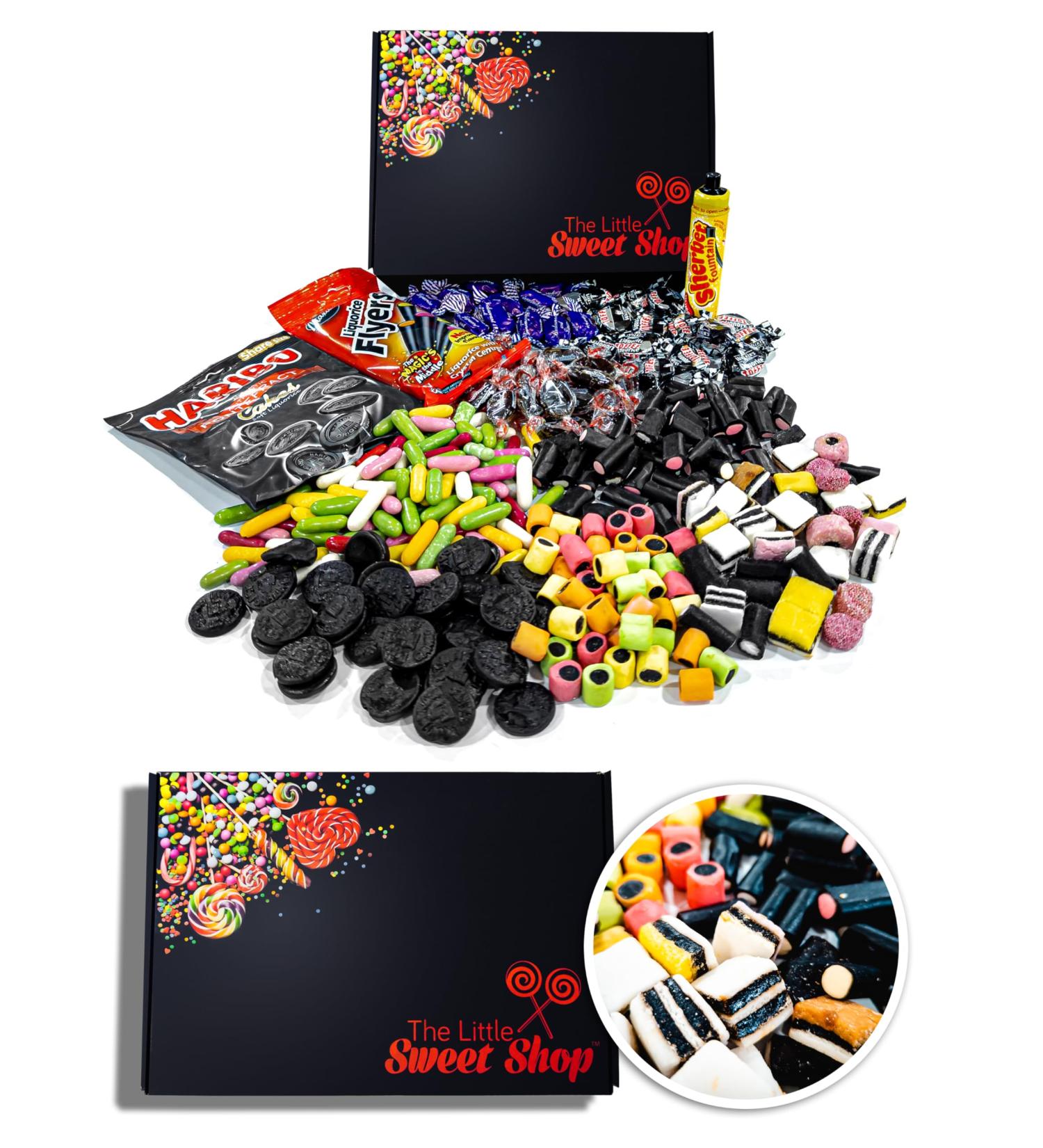 Sweets Gift Box - The Little Sweet Shop Liquorice Sweets Hamper | Great for Parties Weddings and Birthdays (Candy) - Buy Online on SooperMarket.com