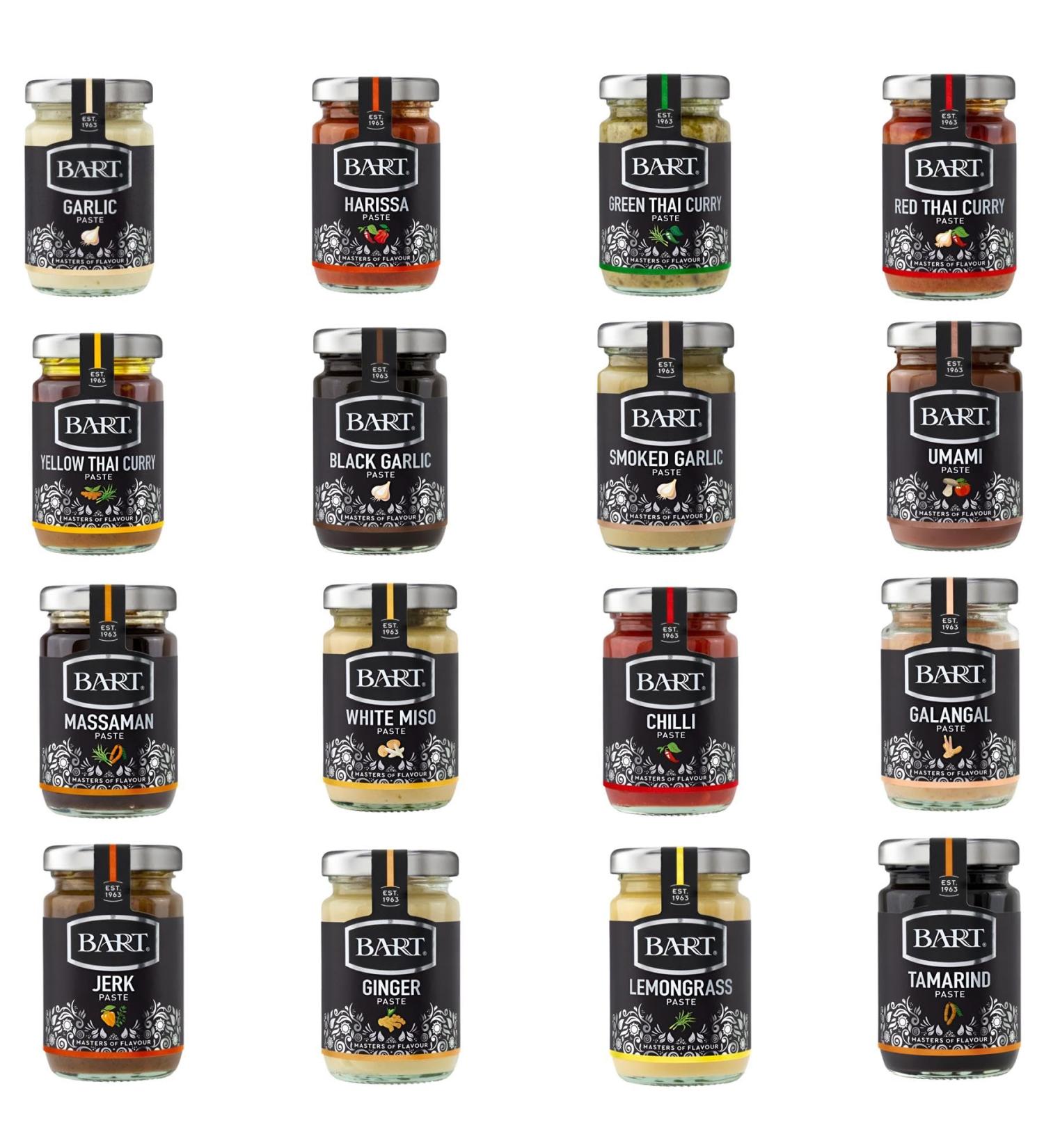 Bart Sauce Pick N Mix - Create Custom Sauce Combo with 15+ Flavours | Harissa Galangal Black Garlic White Miso | Gift Set for Sauce Lovers - Pack of 3 - Buy Online on SooperMarket.com