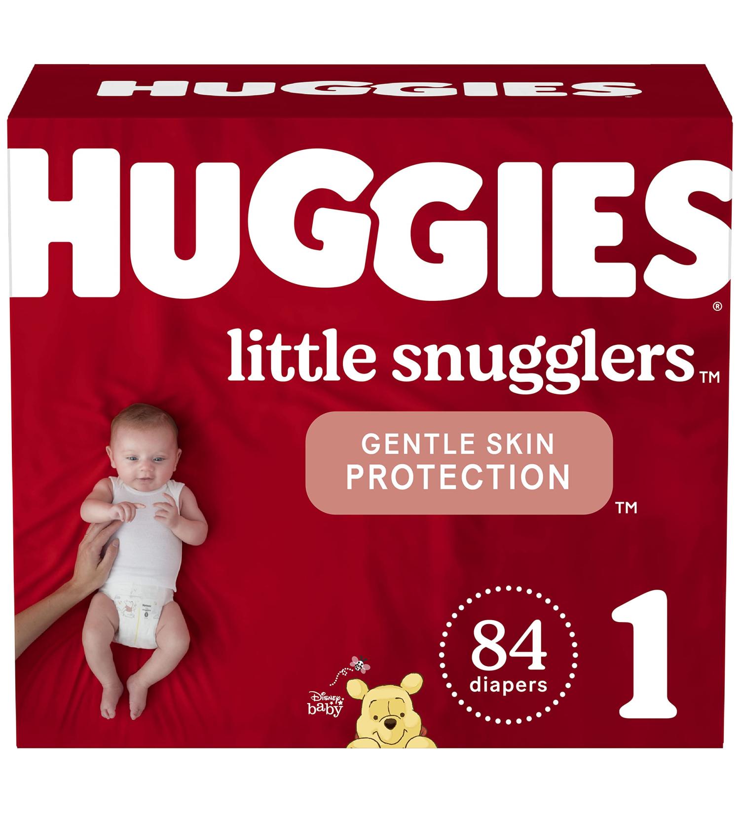 Huggies Little Snugglers Newborn Diapers Size 1 (8-14 lbs) - 84ct - Buy Online on SooperMarket.com