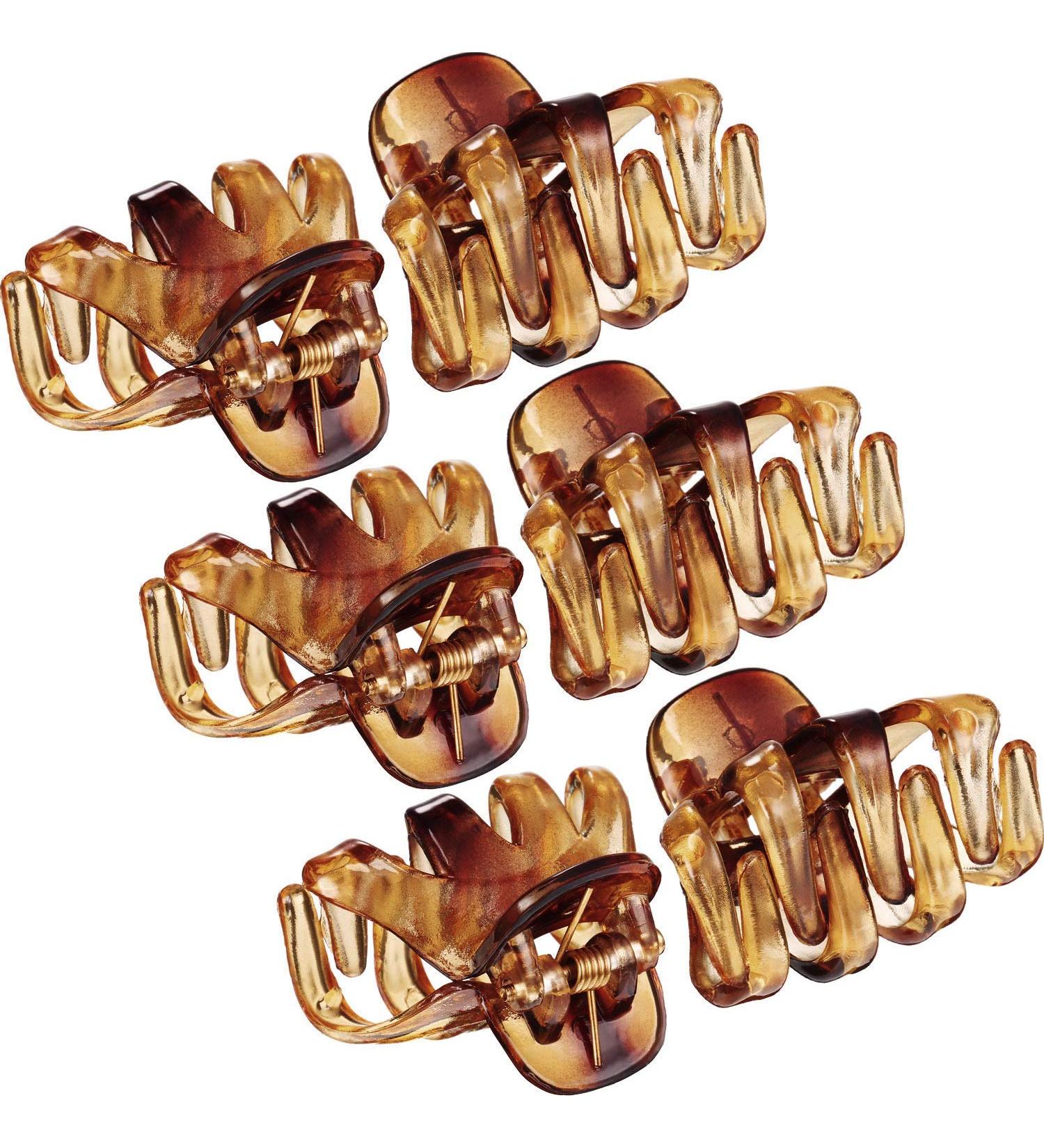 24 Pack 3 cm Mini Grip Octopus Clip Spider Jaw Hair Claw Clips (Brown) - Buy Online on SooperMarket.com
