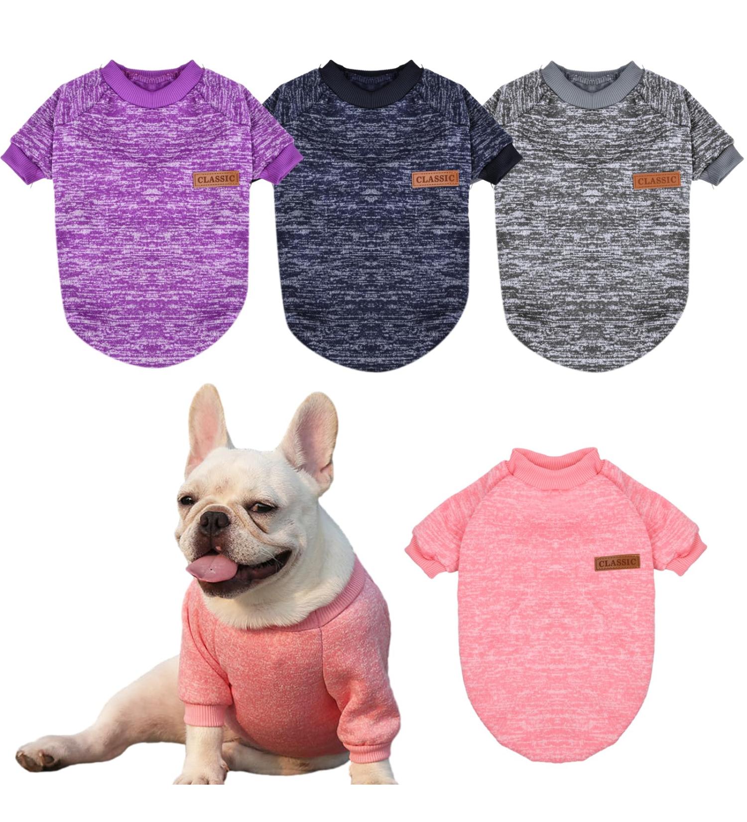 Wisebom 4PCs Winter Dog Sweater Set | Classic Knitting for Small & Medium Dogs | Warm Soft & Easy to Carry - Buy Online on SooperMarket.com