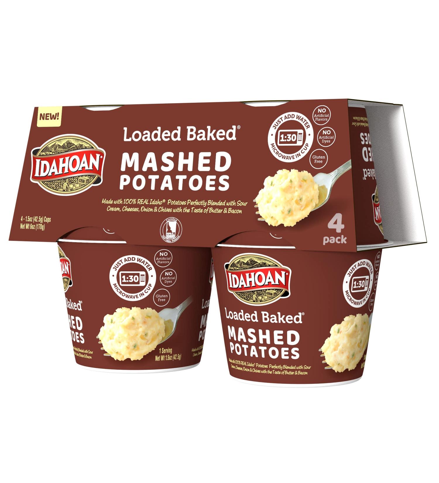 idahoan loaded baked mashed potatoes 1.5 oz cup - pack of 24 | Buy Online - Buy Online on SooperMarket.com