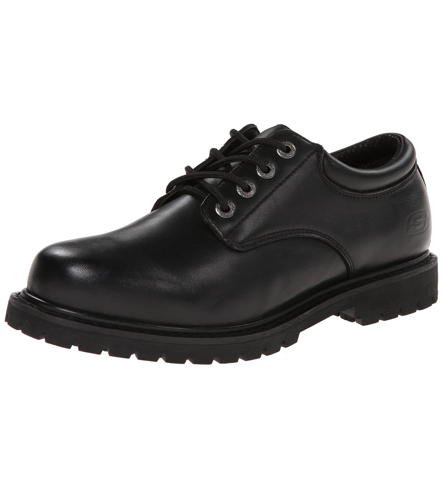 Skechers Men's Cottonwood Elks Slip Resistant Shoe 10.5 Black - Ideal for Work - Buy Online on SooperMarket.com