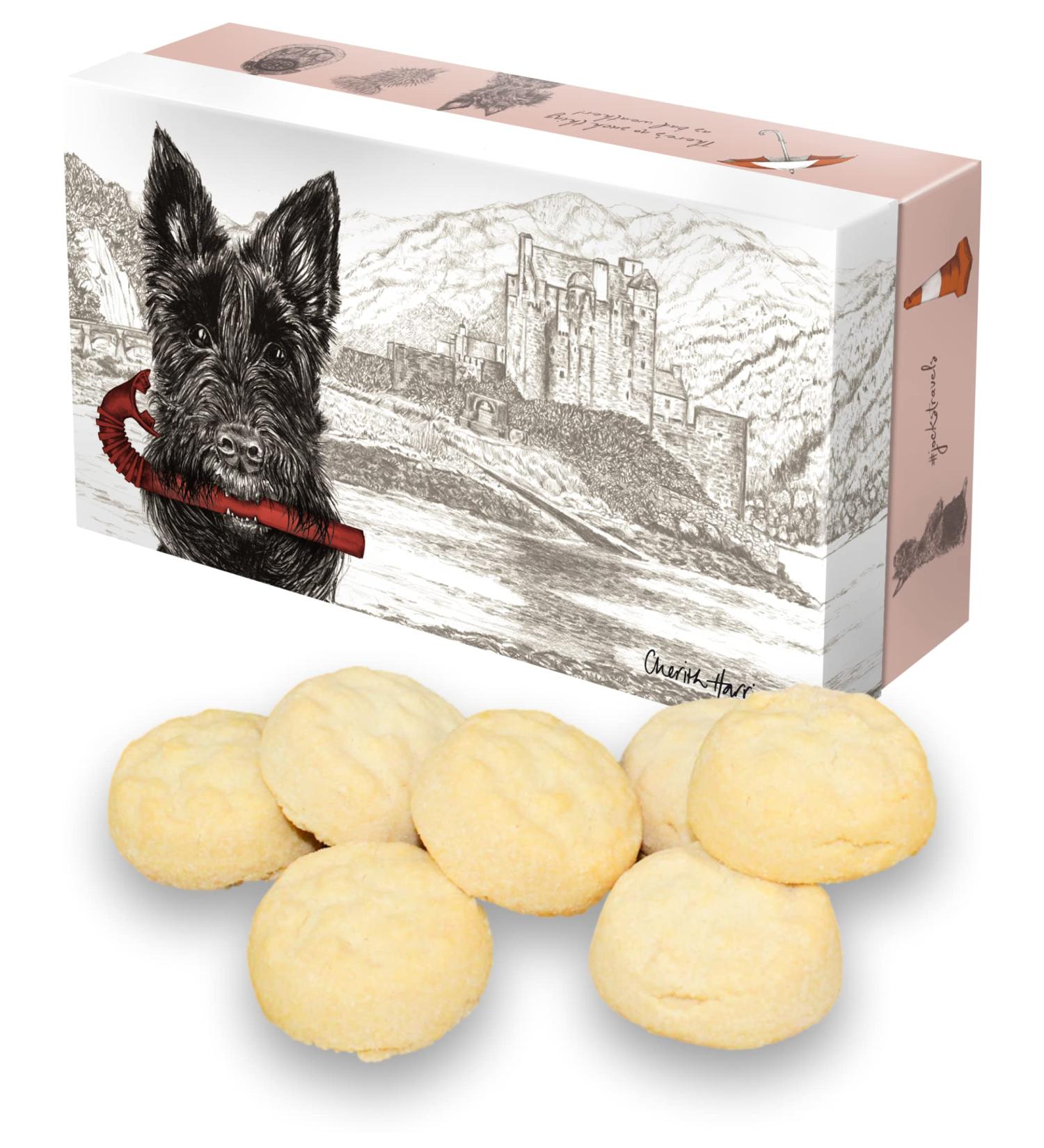 Deans Scottish All Butter Shortbread Biscuits Gift Box - 90g | Eilean Donan | Collectable Scottish Terrier Dog | Luxury Hand-Baked Cookies - Buy Online on SooperMarket.com