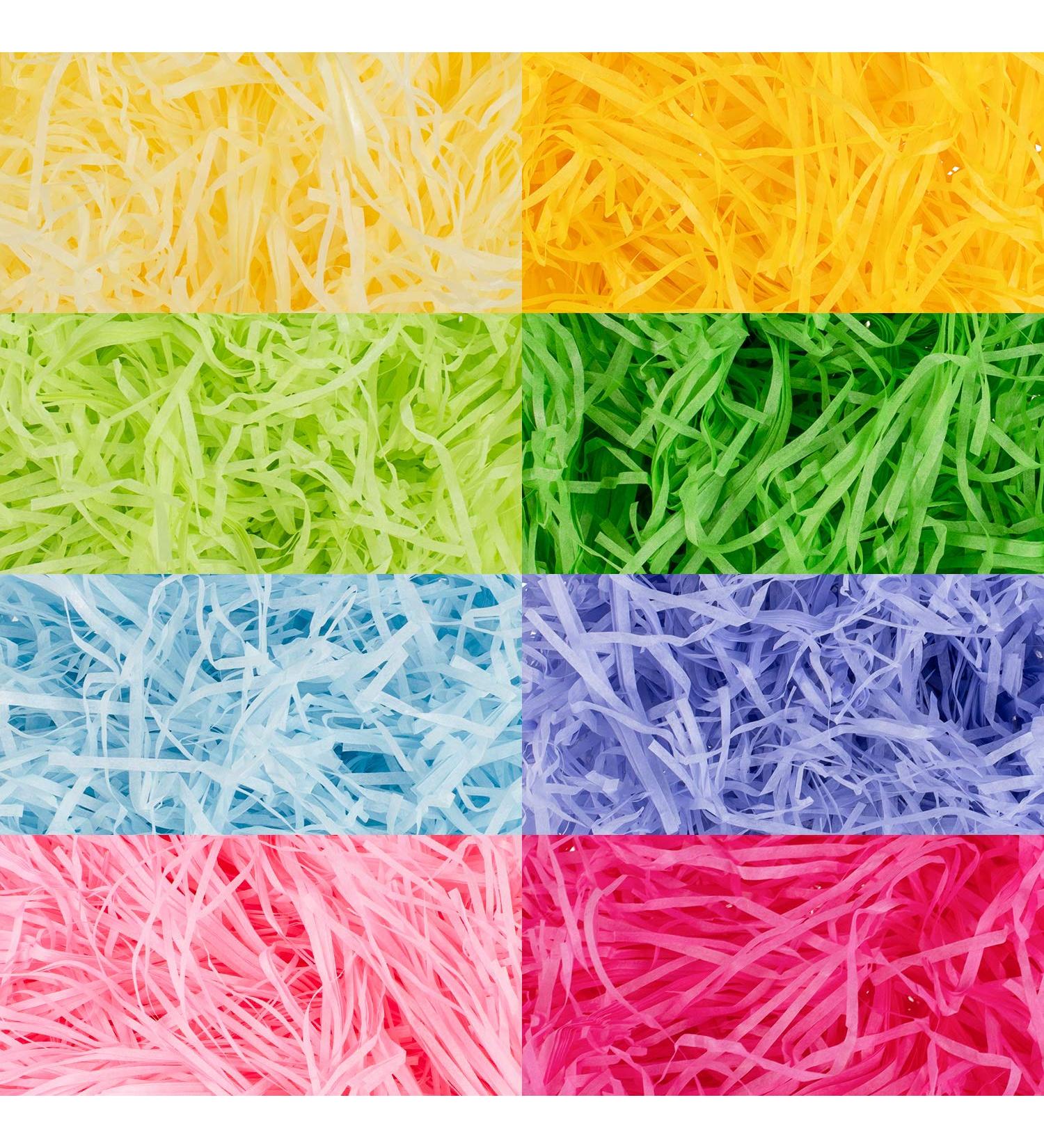 Whaline 11.3 oz Multicolor Easter Grass Raffia Paper - Gift Filler for Baskets & Spring Party Decorations - Buy Online on SooperMarket.com