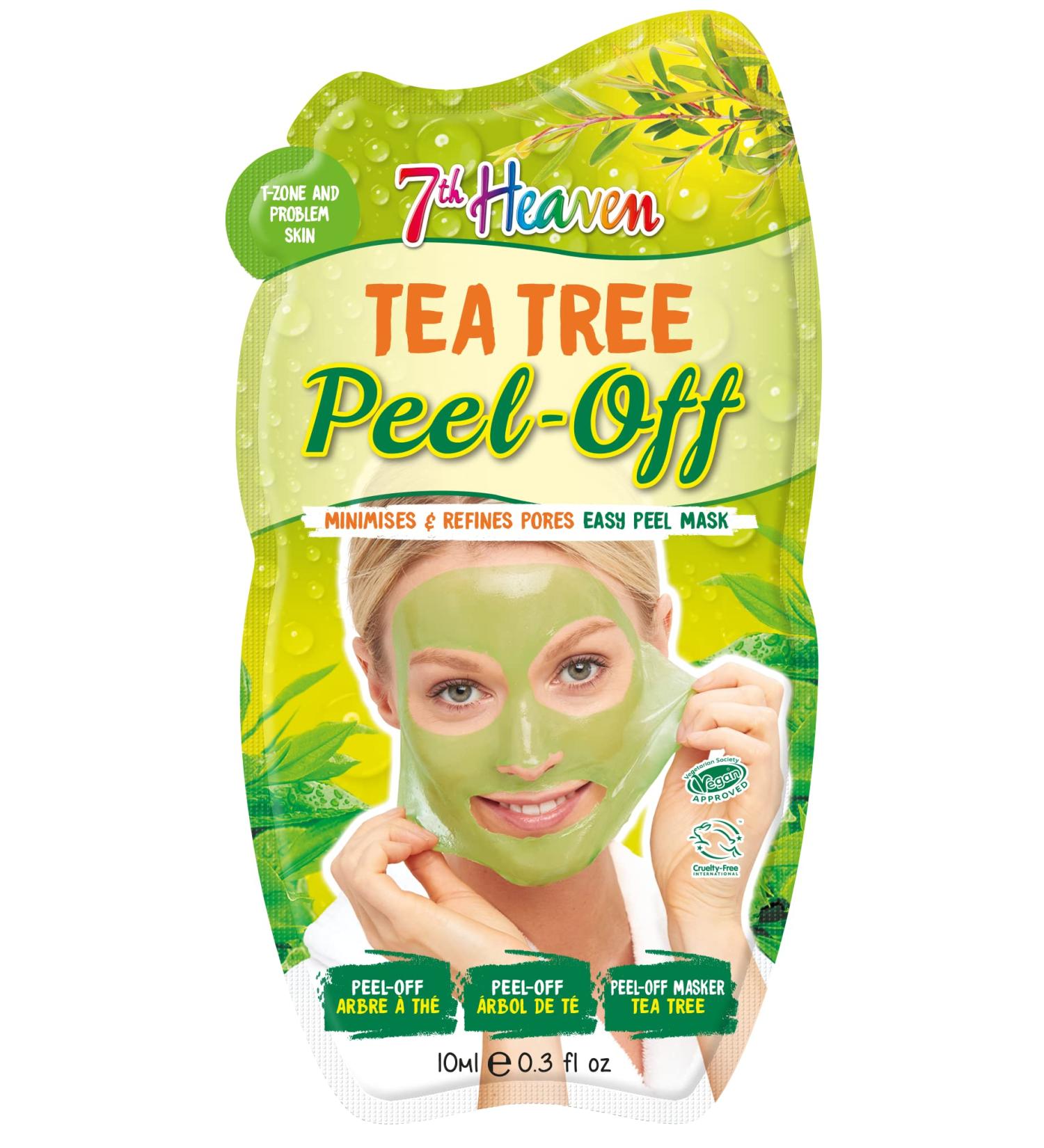 7th Heaven Tea Tree Peel-Off Face Mask with Witch Hazel - Minimizes & Refines Pores - Buy Online on SooperMarket.com
