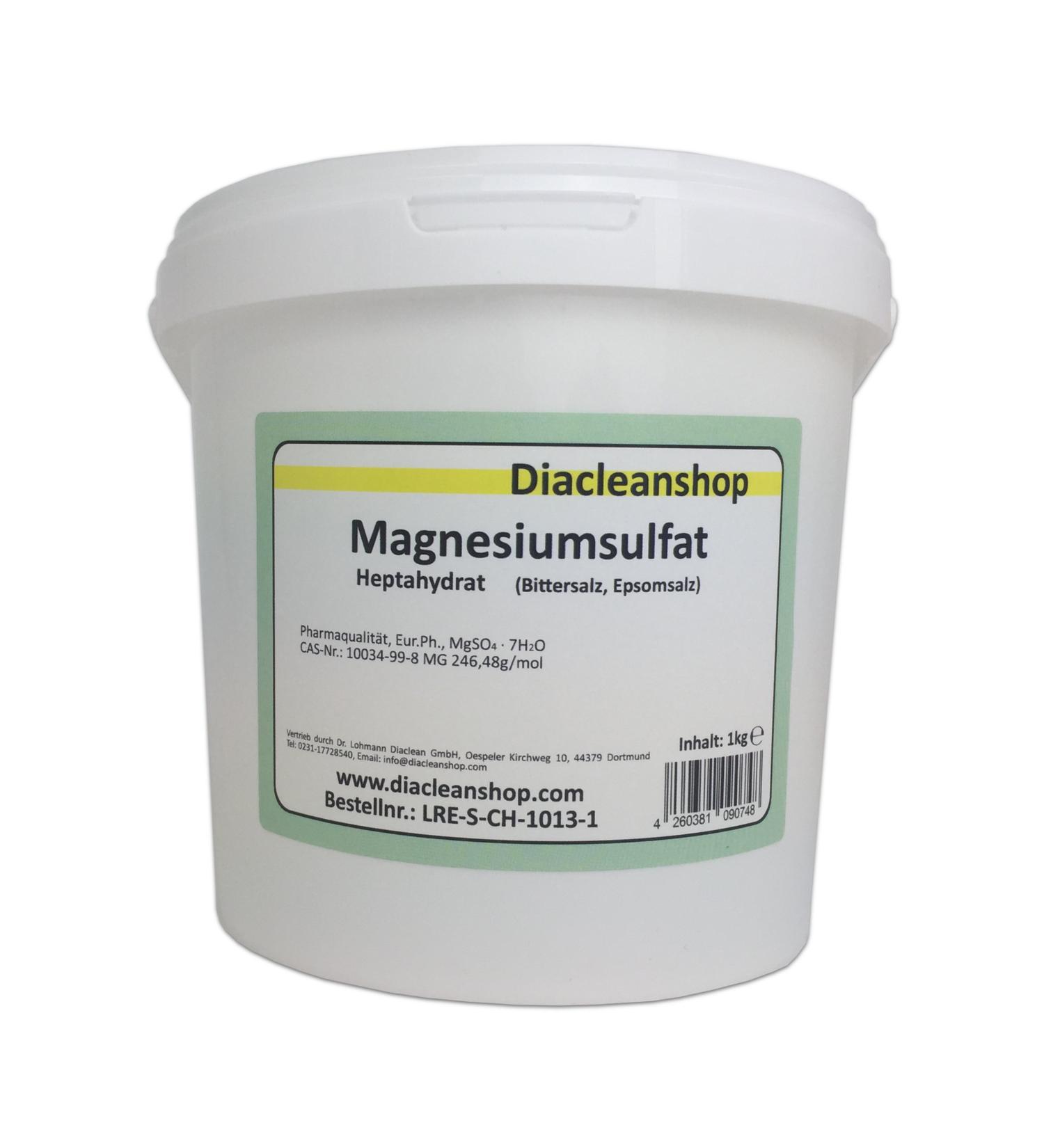 Premium Epsom Salt 1kg - Pharmaceutical Quality Magnesium Sulfate - Pure Bath Salt for Relaxing Magnesium Baths - International Shipping - Buy Online on SooperMarket.com