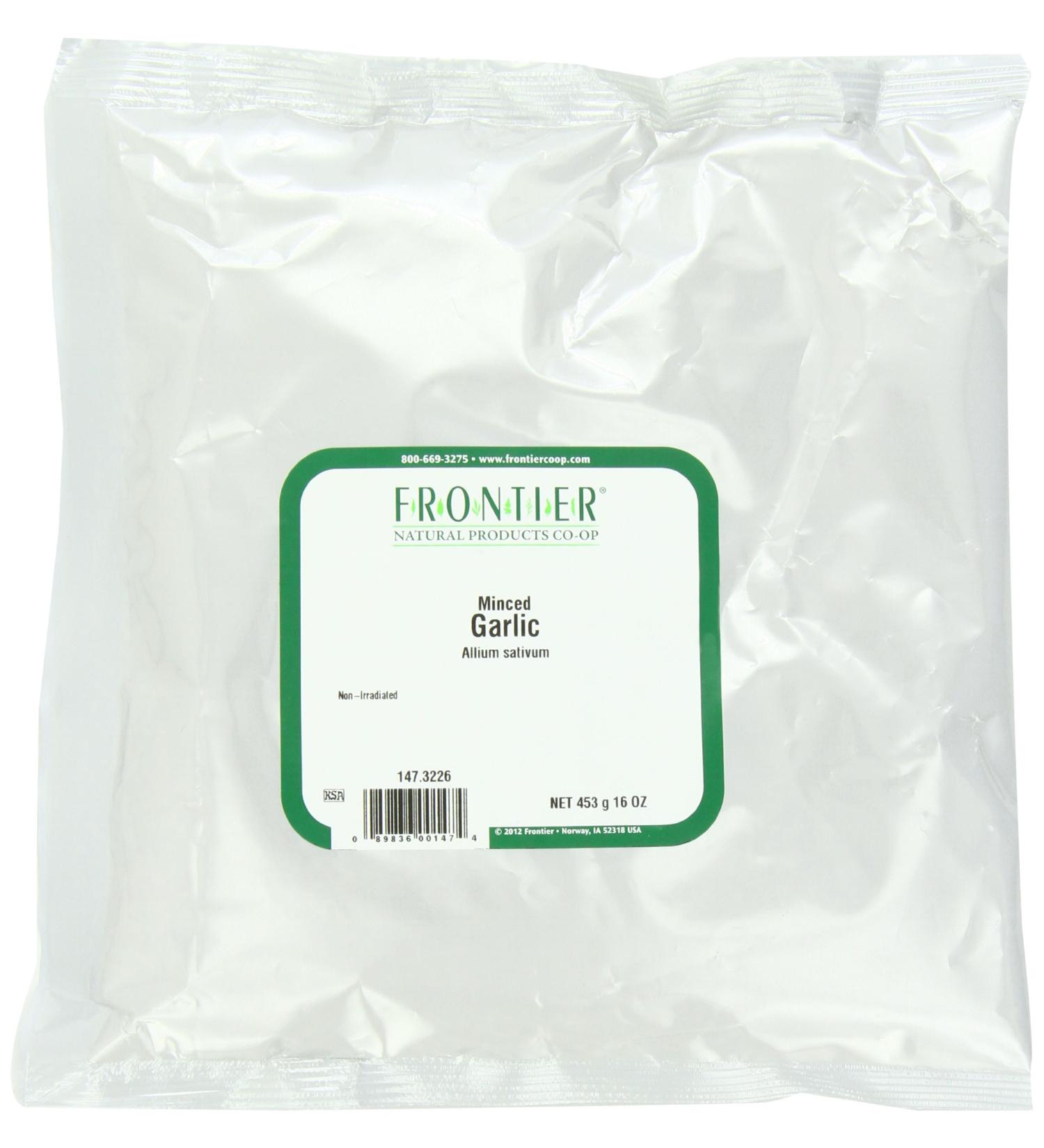 Frontier Natural Products Minced Garlic 16 oz â€“ Fresh Flavor for Cooking - Buy Online on SooperMarket.com