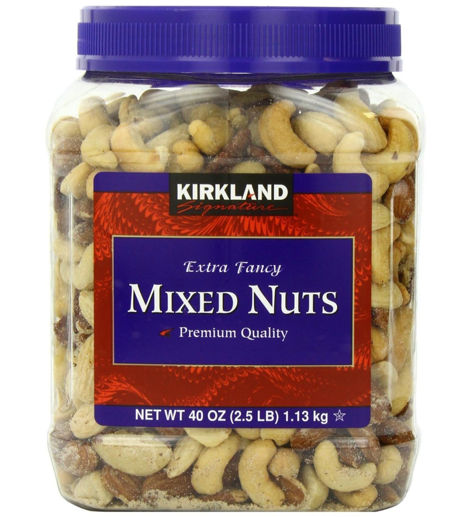 Kirkland Signature Mixed Nuts, Fancy, 40 Ounce (Pack of 2)