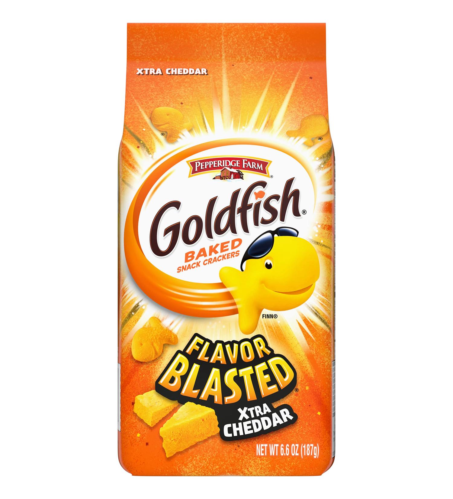Goldfish Flavor Blasted Xtra Cheddar Snack Crackers 6.6 oz Bag - Buy Online on SooperMarket.com