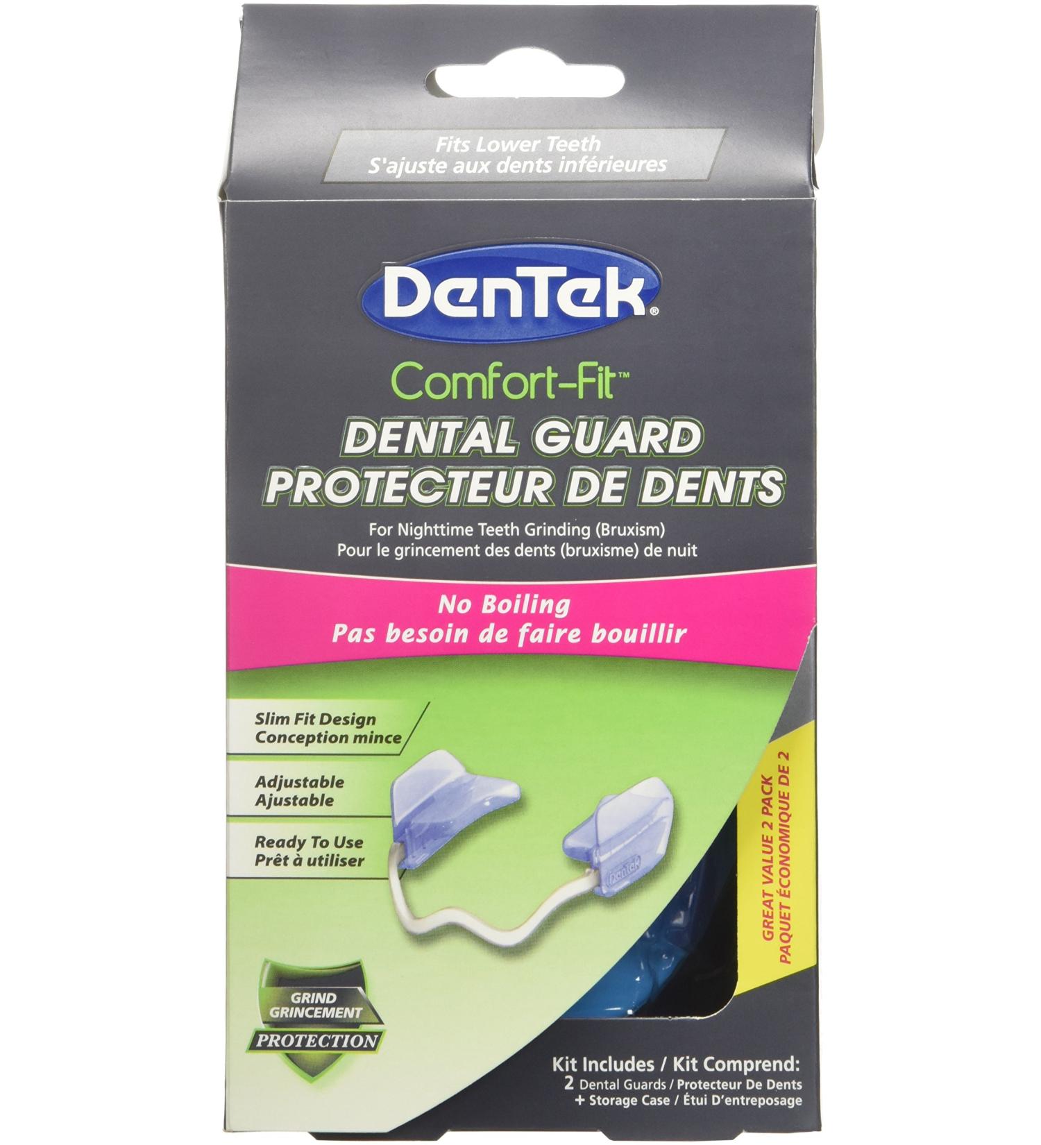 DenTek Comfort Fit Dental Guard - 2 Pack - Mouth Guard for Grinding Teeth Comfort-Fit Dental Guard - Buy Online on SooperMarket.com