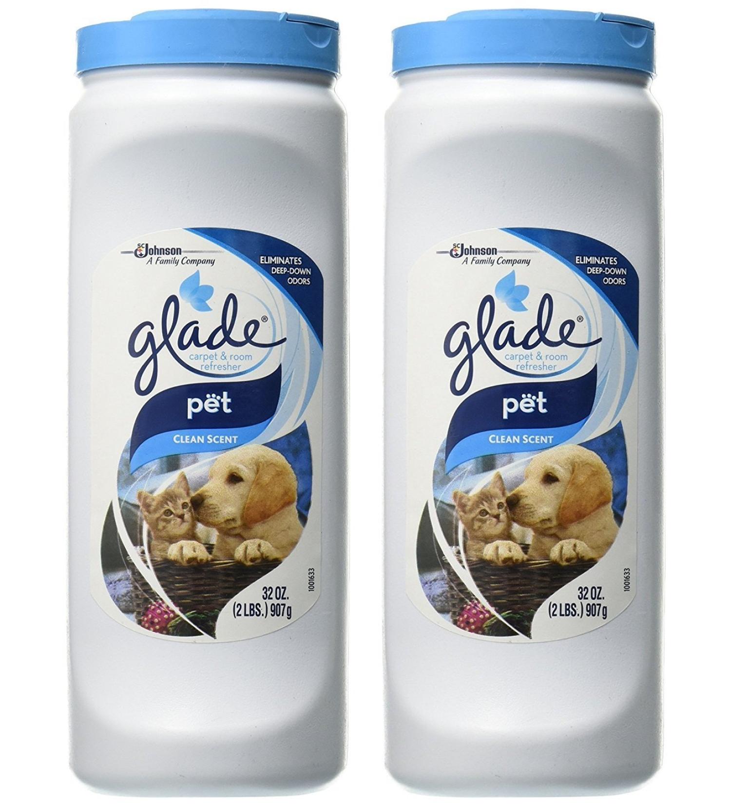 Glade Carpet and Room Pet Clean Scent 32 Oz (Pack of 2) - Freshen Your Home with Pet-Friendly Fragrance - Buy Online on SooperMarket.com
