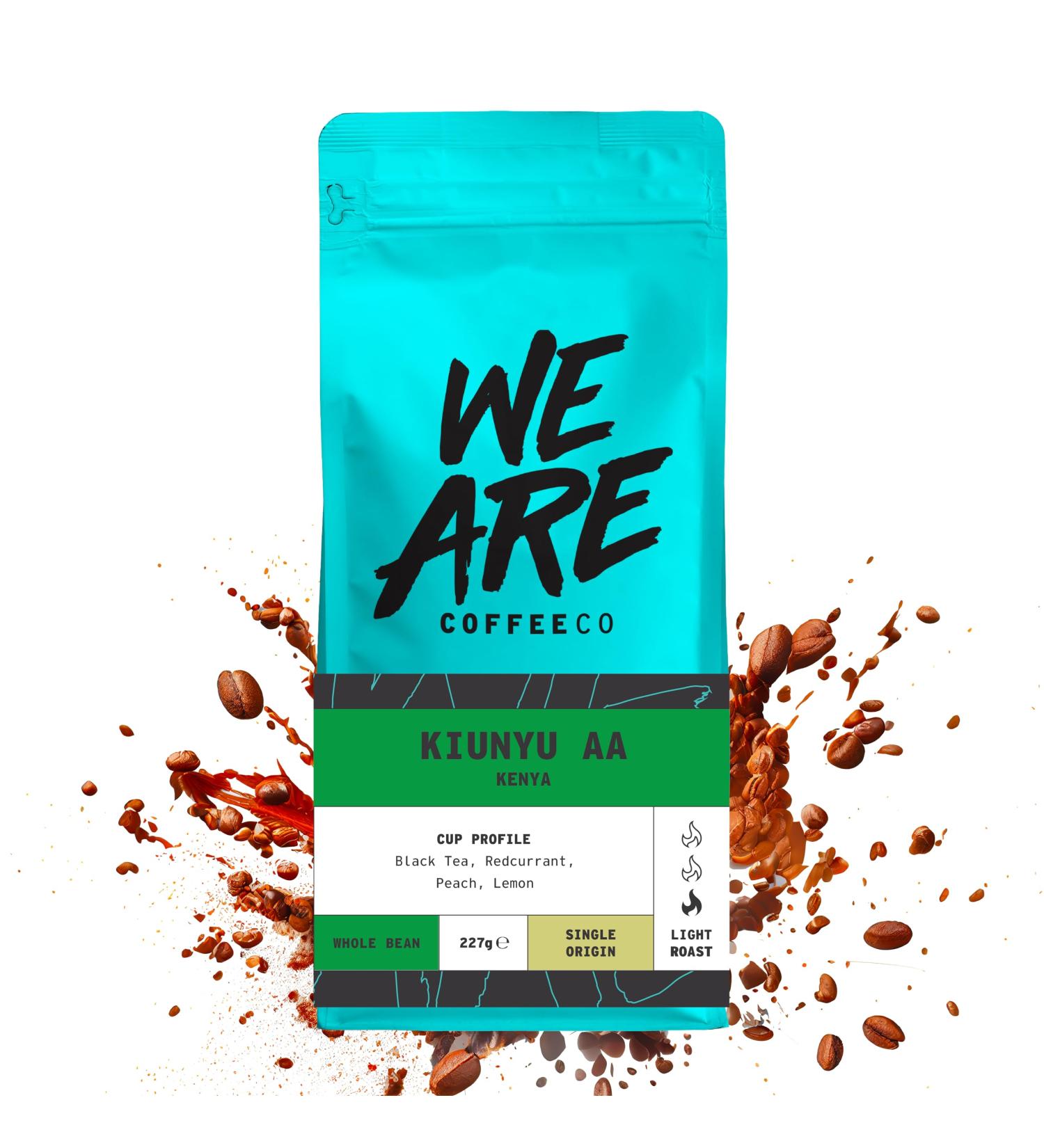 Coffee Beans 227g Bag Whole Bean Coffee Kenya Coffee Beans Black Tea & Fruits Notes 100% Arabica Light Roast AA Grade Speciality Freshly Roasted Single Origin (We Are Coffee Co) Whole Bean 227 g (Pack of 1) - Buy Online on SooperMarket.com