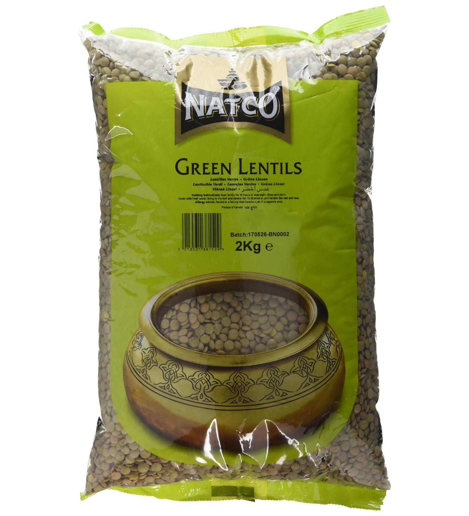 Natco Green Lentils 2 kg - Buy Online on SooperMarket.com