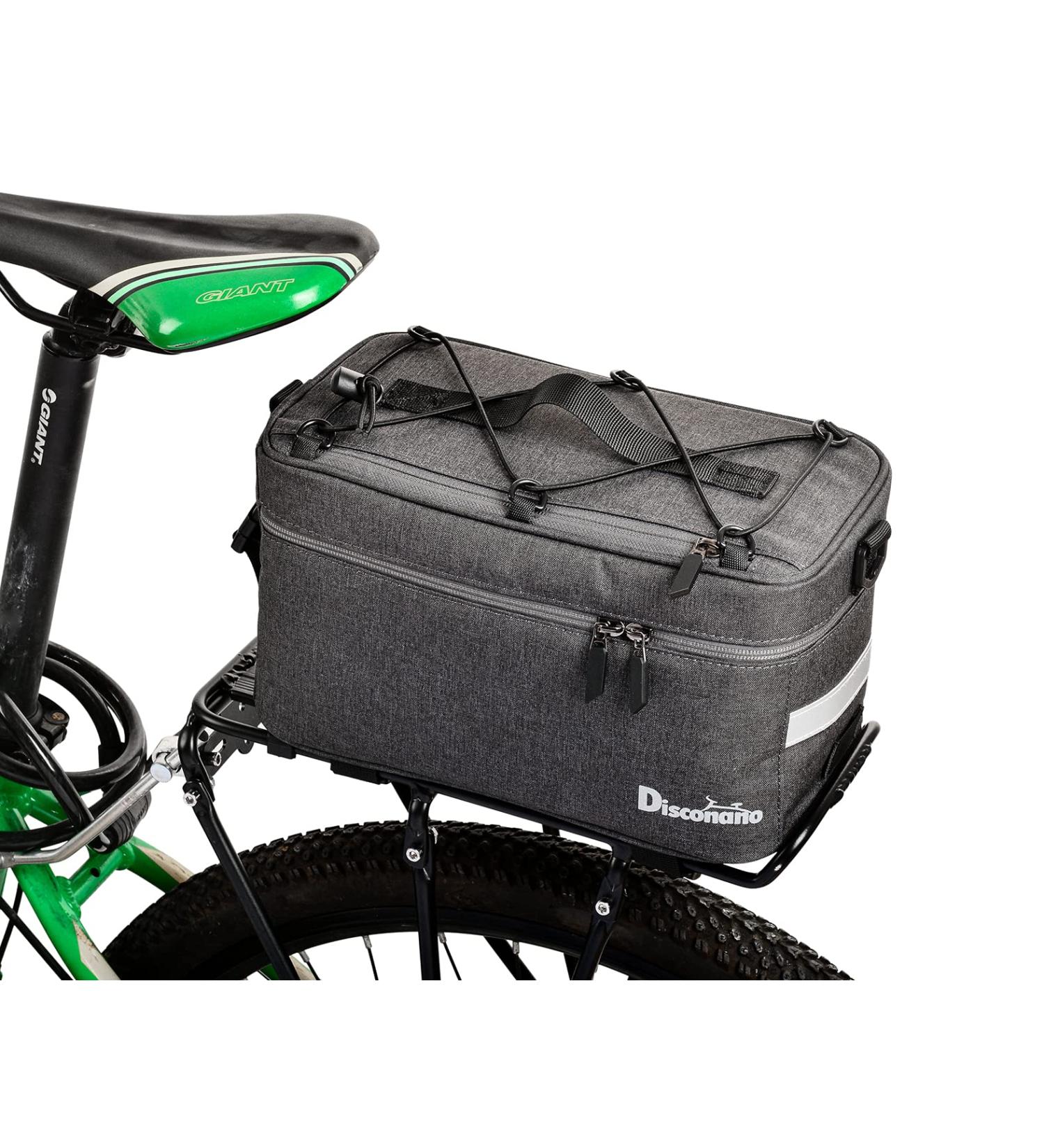 Disconano 8L Multifunctional Bicycle Rear Rack Bag - Carry Basketball/Football/Helmet - Hand/Ice/Lunch Bag - Gray - Buy Online on SooperMarket.com