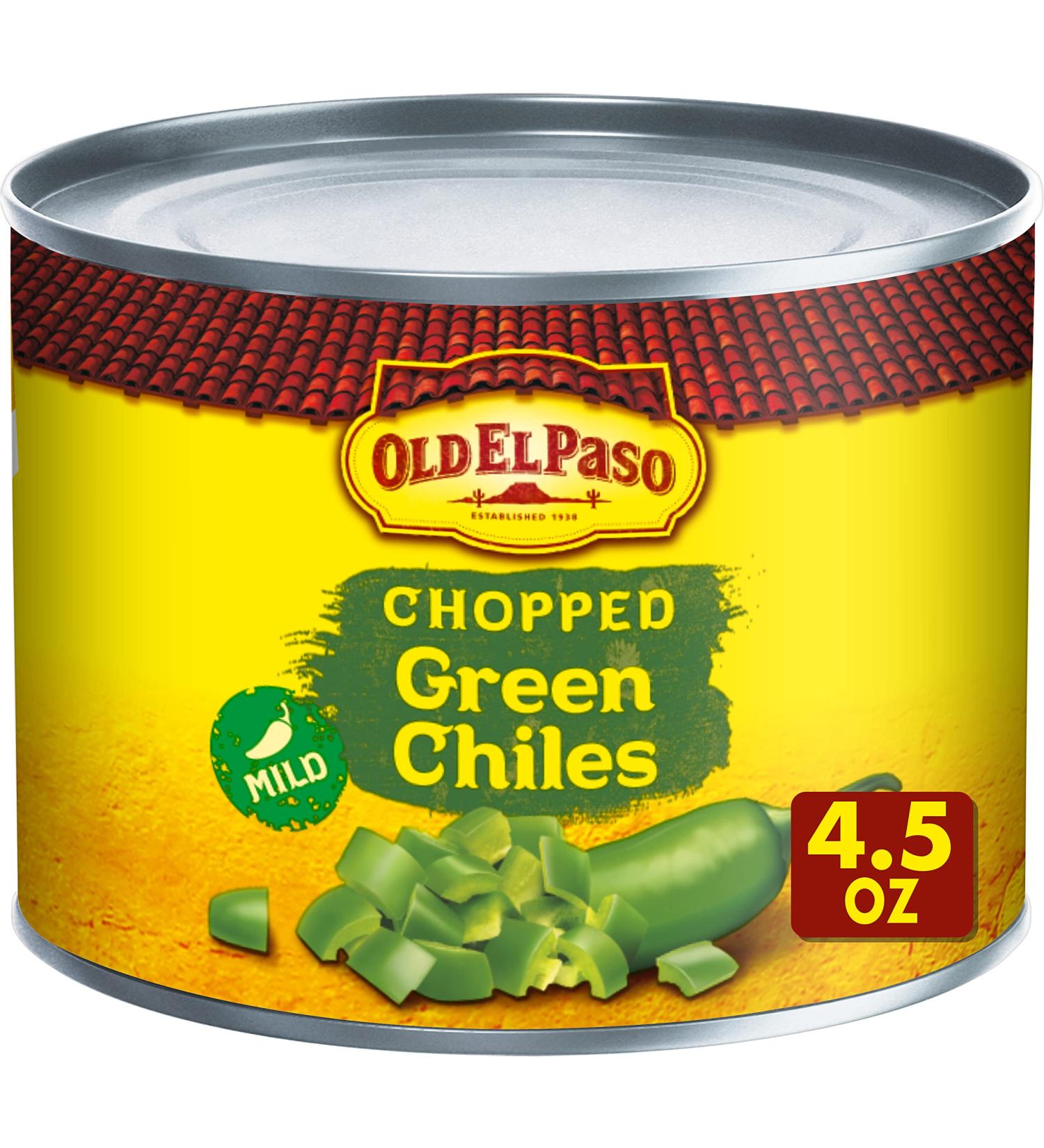 Old El Paso Chopped Green Chiles 4.5 oz (Pack of 24) - Buy Now for Authentic Tex-Mex Flavor! - Buy Online on SooperMarket.com