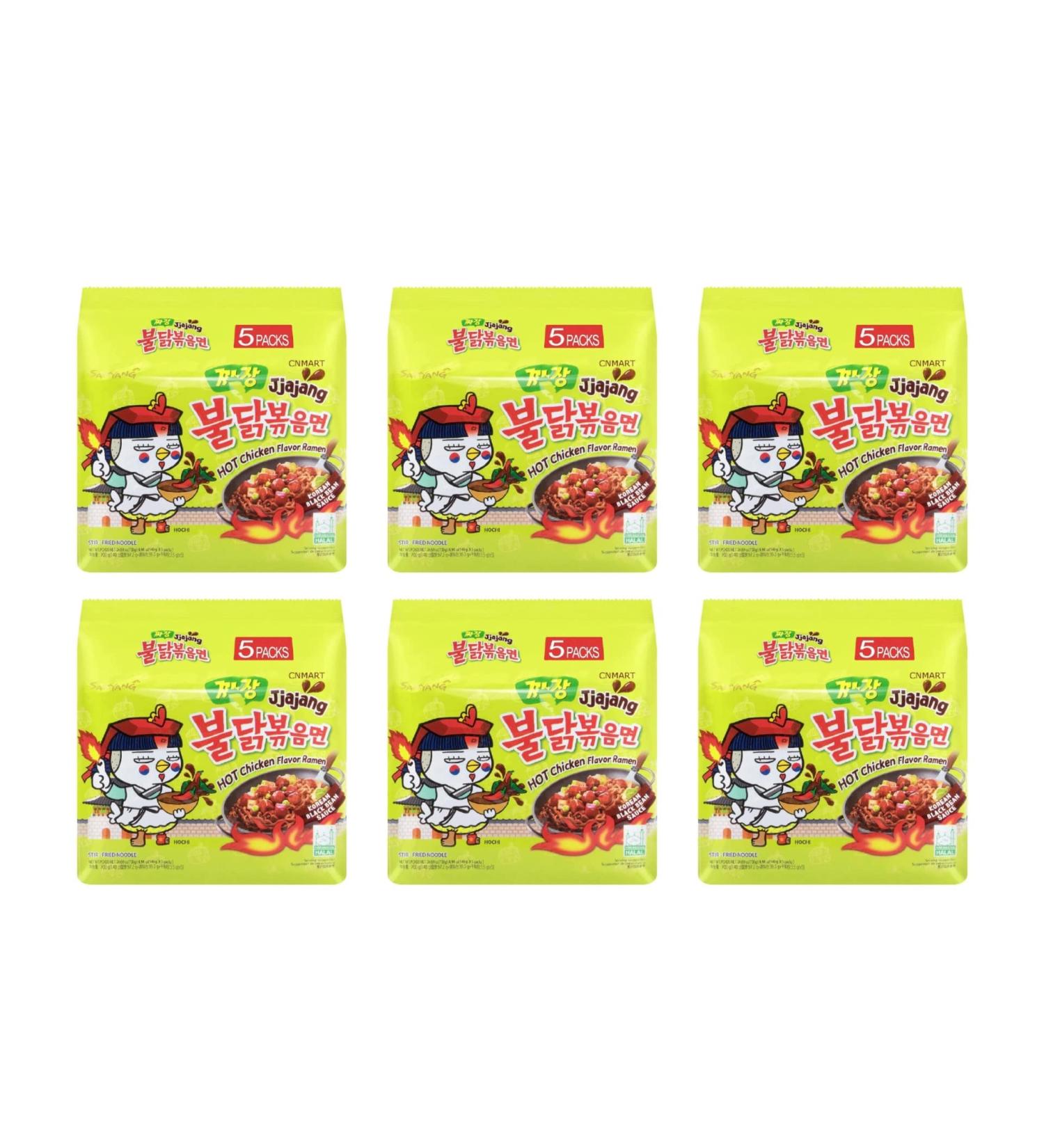 CNMART Samyang Hot Chicken Flavor Ramen - Jjajang Halal Instant Noodles (Korean Black Bean Sauce) - Pack of 30  - Buy Online on SooperMarket.com