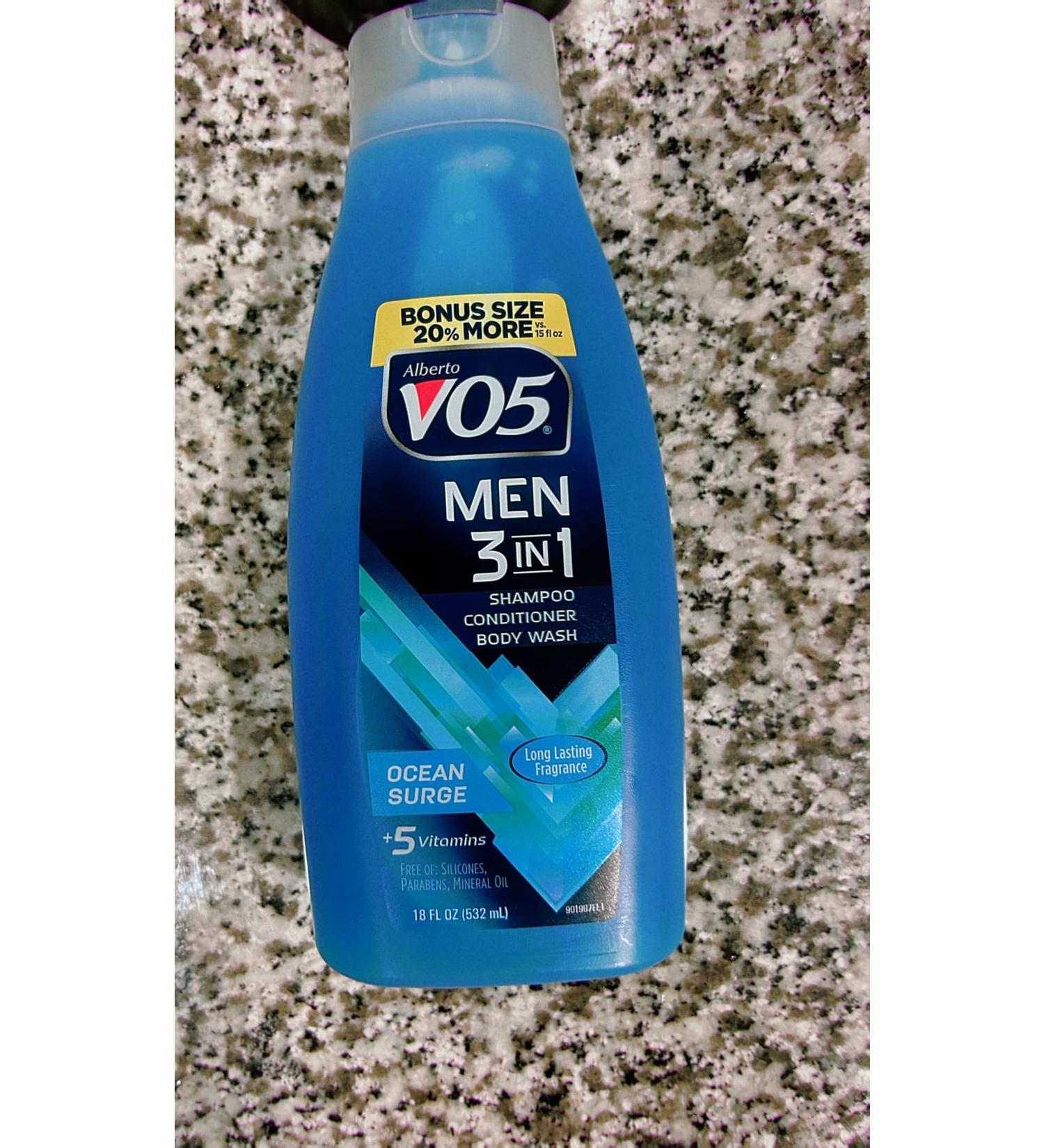 VO5 Men3in1 Shampoo conditioner & body wash 4.5 Fl Oz (Pack of 4)