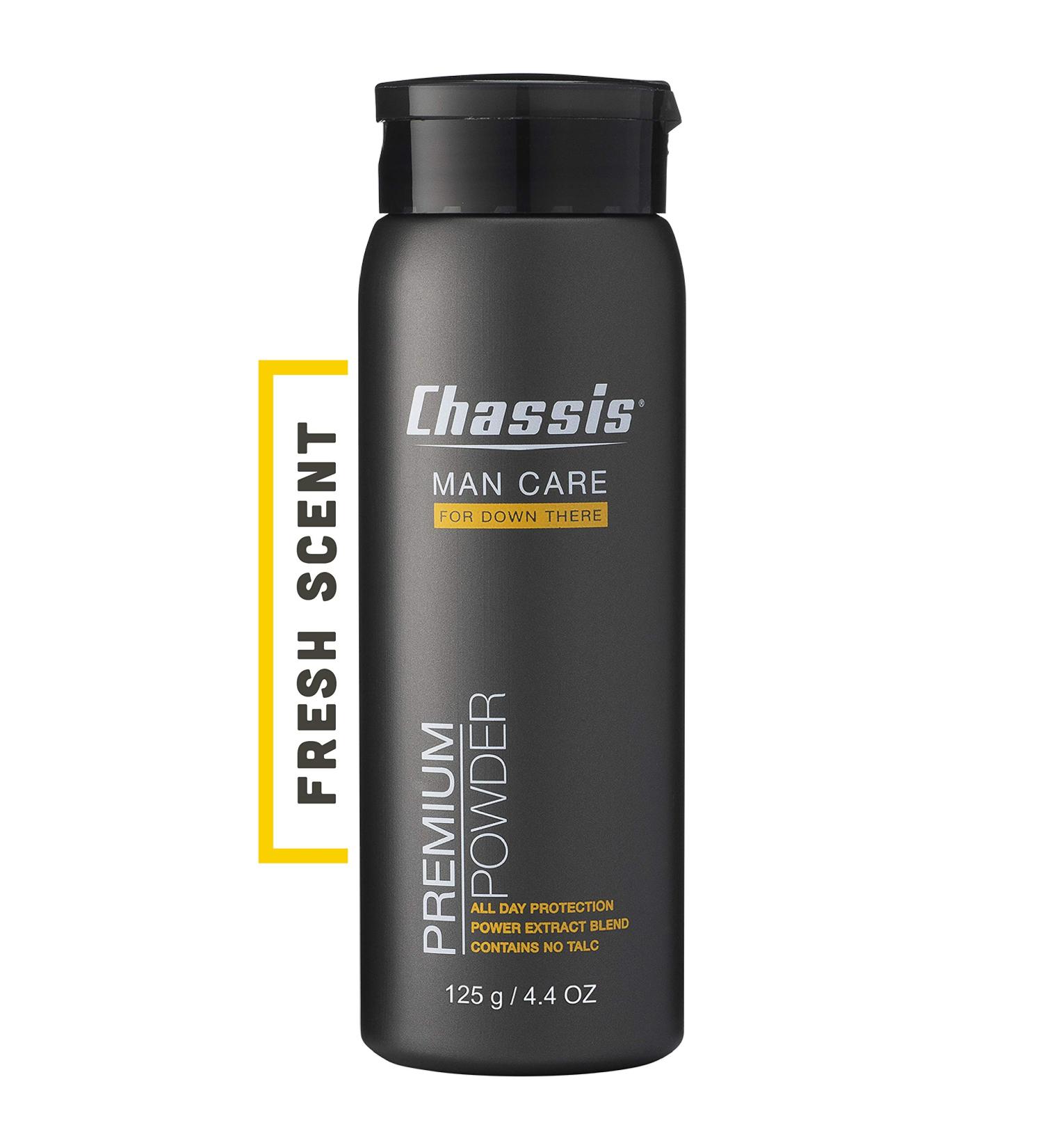 Chassis Man Care Premium Powder 4.4 oz - Comfort & Freshness for Men - Buy Online on SooperMarket.com