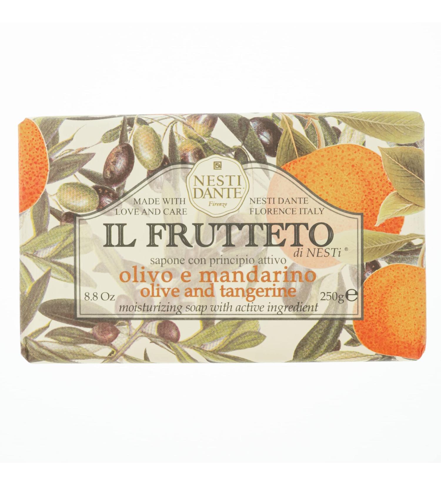 Nesti Dante Il Frutteto Olive & Tangerine Moisturizing Soap 250g/8.8oz - Buy Online on SooperMarket.com