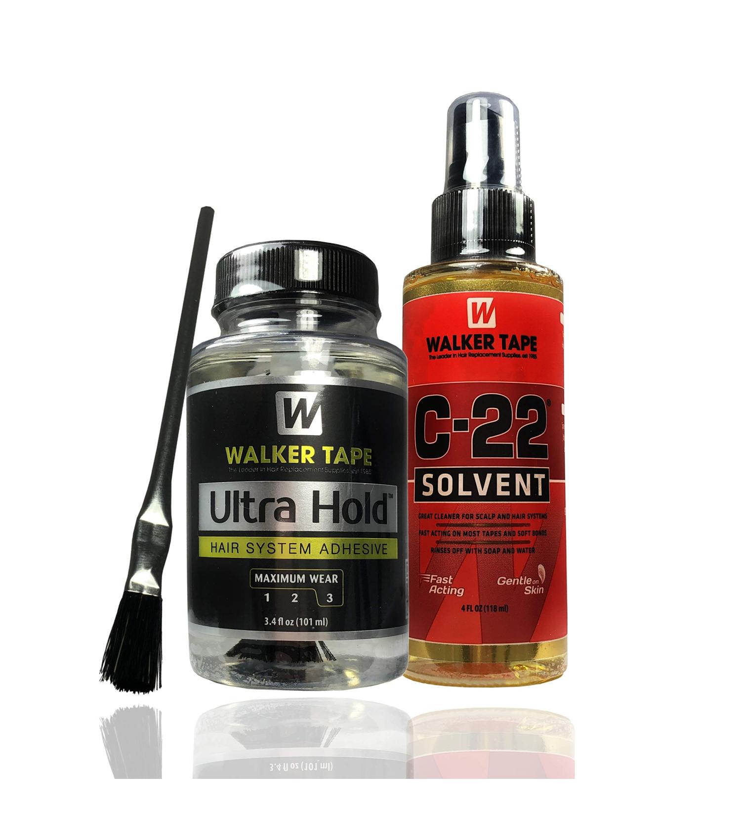 Ultra Hold Hair System Adhesive & C22 Citrus Solvent Wig Glue Remover Bundle | Best Adhesive for Toupees & Lace Front Wigs | Strong Hold & Easy Removal - Buy Online on SooperMarket.com