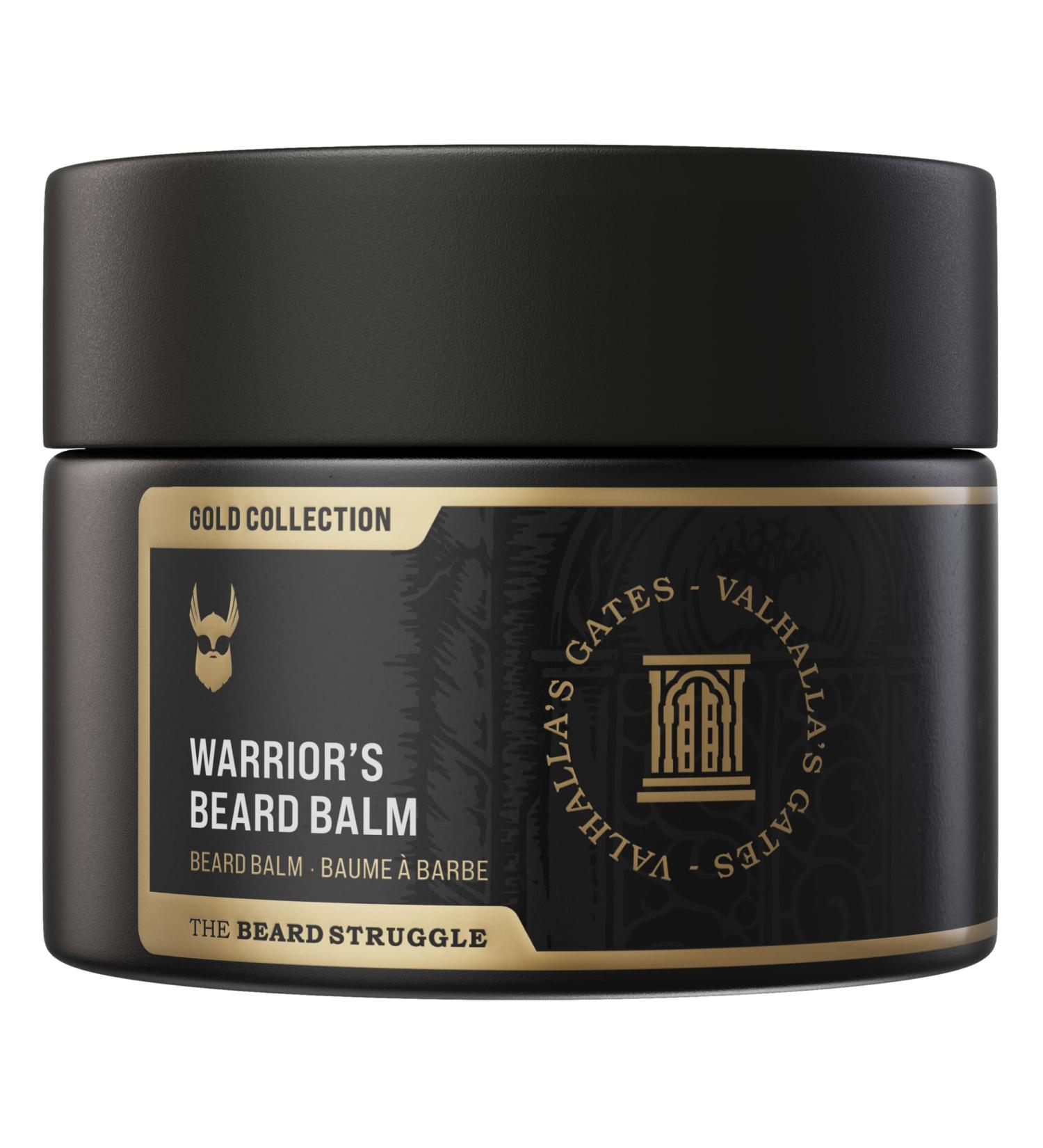 Beard Struggle Warrior's Beard Balm - Valhalla's Gates | Luxurious Cologne-Grade Fragrance | 100% Natural Ingredients - 50g Gold - Buy Online on SooperMarket.com