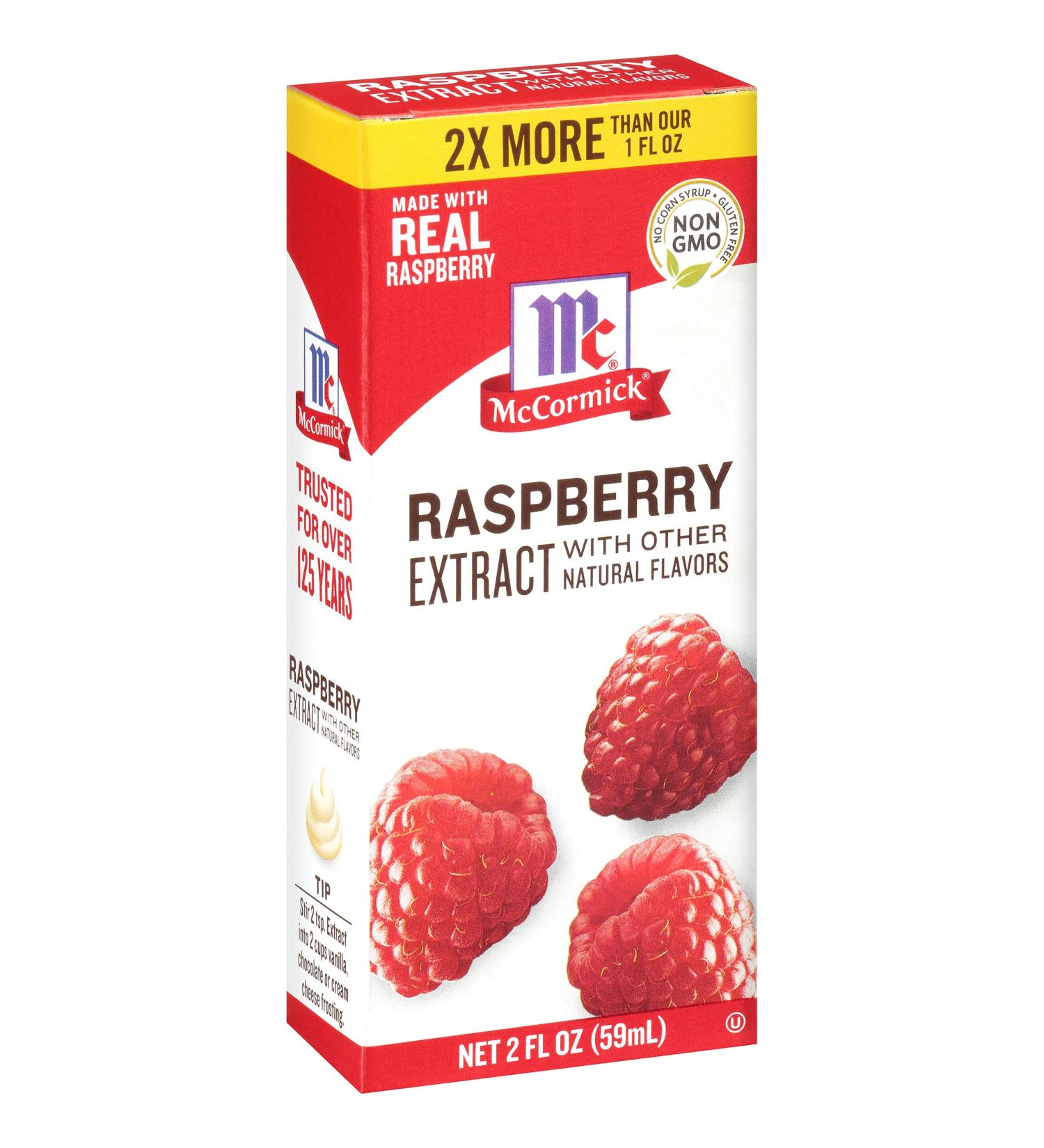 McCormick Raspberry Extract with Other Natural Flavors  2 fl oz Raspberry 2 Fl Oz (Pack of 1) - Buy Online on SooperMarket.com