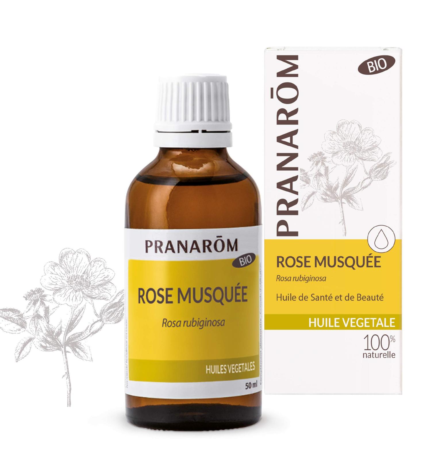 Organic Rose Mosqueta Oil 50ml - Pranar for Muscular Relief | International Shipping - Buy Online on SooperMarket.com