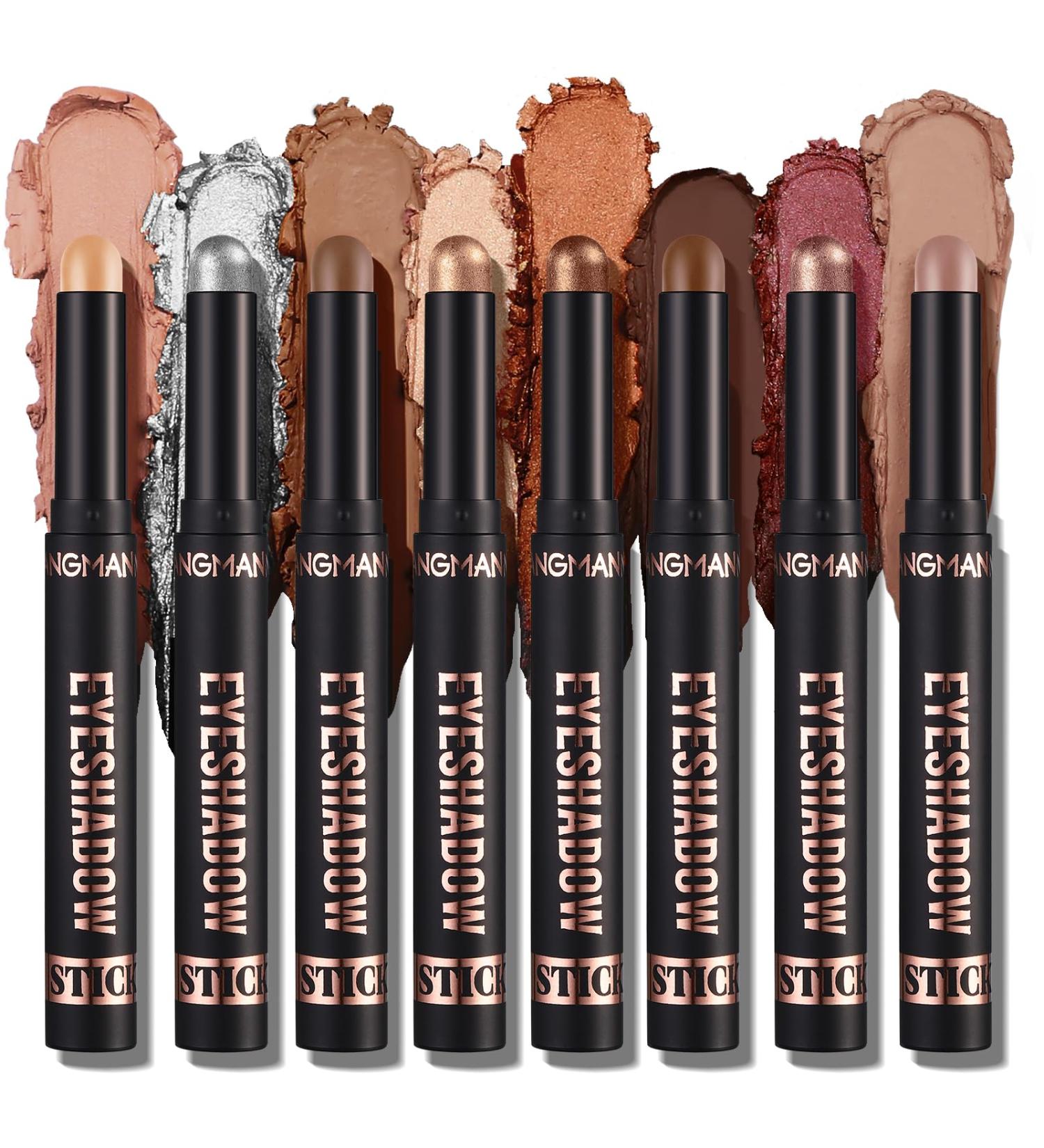 Shop Waterproof Eyeshadow Stick - 8 Colors | Long Lasting Highlighting Eye Makeup | Create Multi-Dimensional Looks - Buy Online on SooperMarket.com