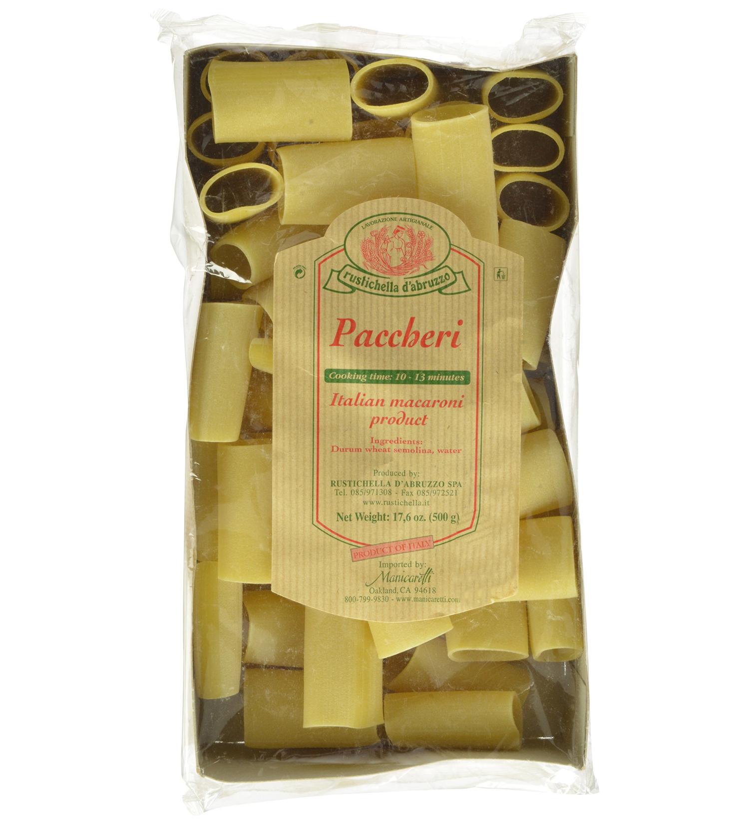 Rustichella Paccheri Pasta  17.6 Ounce - Buy Online on SooperMarket.com
