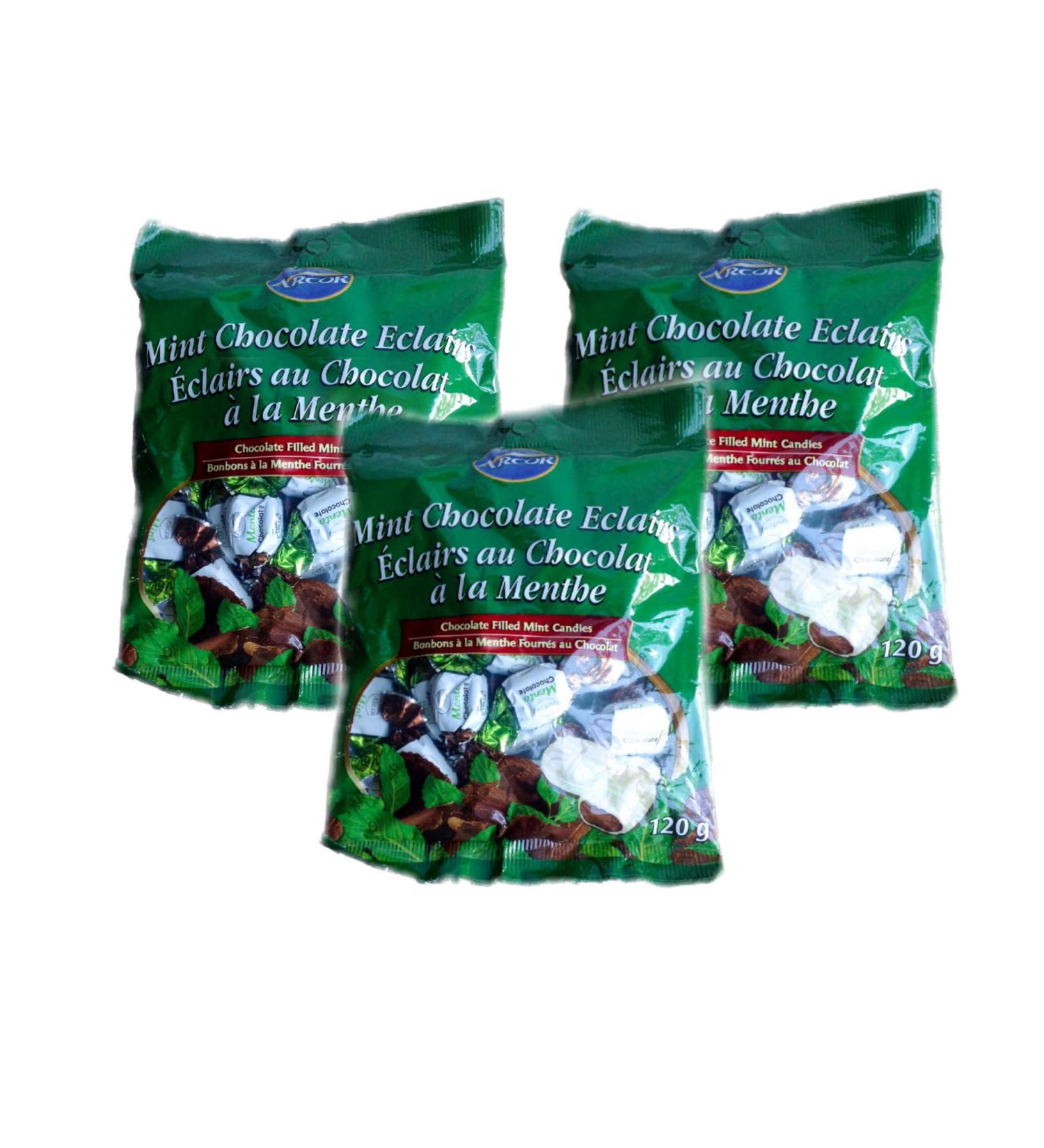 ARCOR Mint Chocolate Eclairs (Pack of 3) 120 Gram/Pack