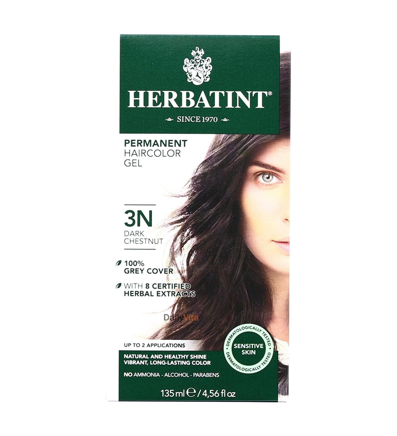 Herbatint HR Color 3N Chestnut Dark - Premium Hair Dye for Natural Color & Shine | International Shipping Available - Buy Online on SooperMarket.com