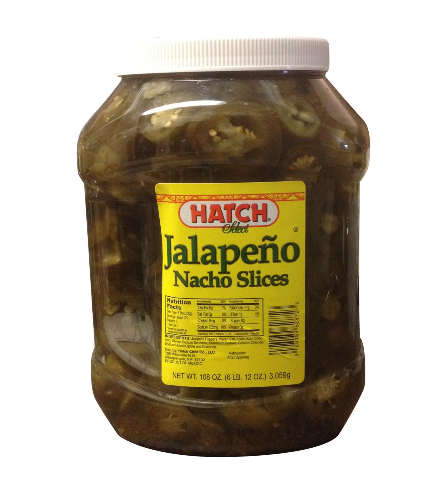 Hatch Select Jalapeno Nacho Slices 108 OZ (6 LB. 12 OZ.)