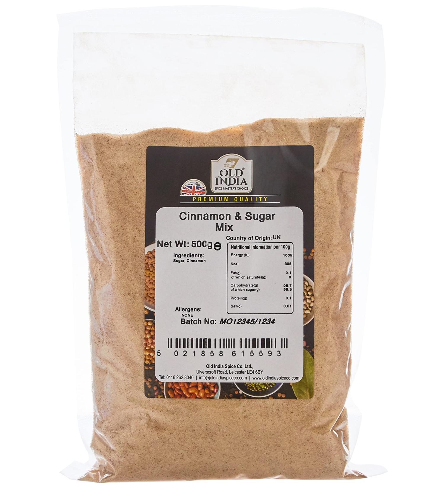 Old India Cinnamon & Sugar Mix 500g - Premium Blend for Delicious Treats - Buy Online on SooperMarket.com