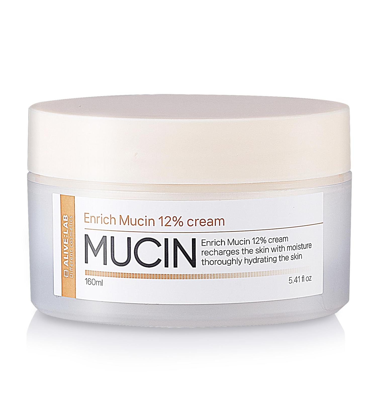 Buy ALIVELAB Enrich Mucin 12% Cream - Snail Cream for Dry Skin Roughness & Tightness Relief | 5.41oz - International Shipping Available - Buy Online on SooperMarket.com