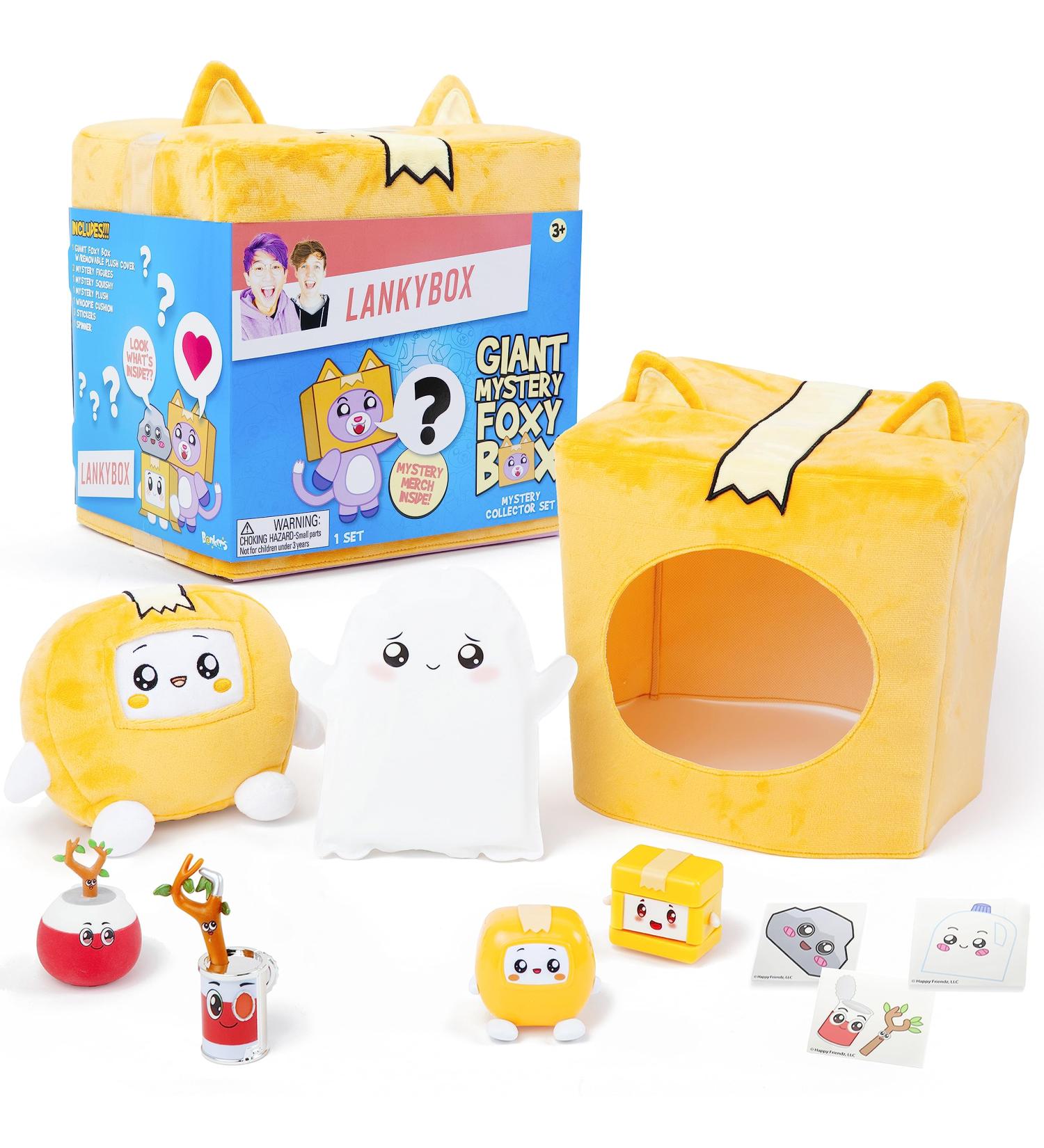 LankyBox Giant Foxy Mystery Box - 10 Exciting Toys & Official Merch - Buy Online on SooperMarket.com