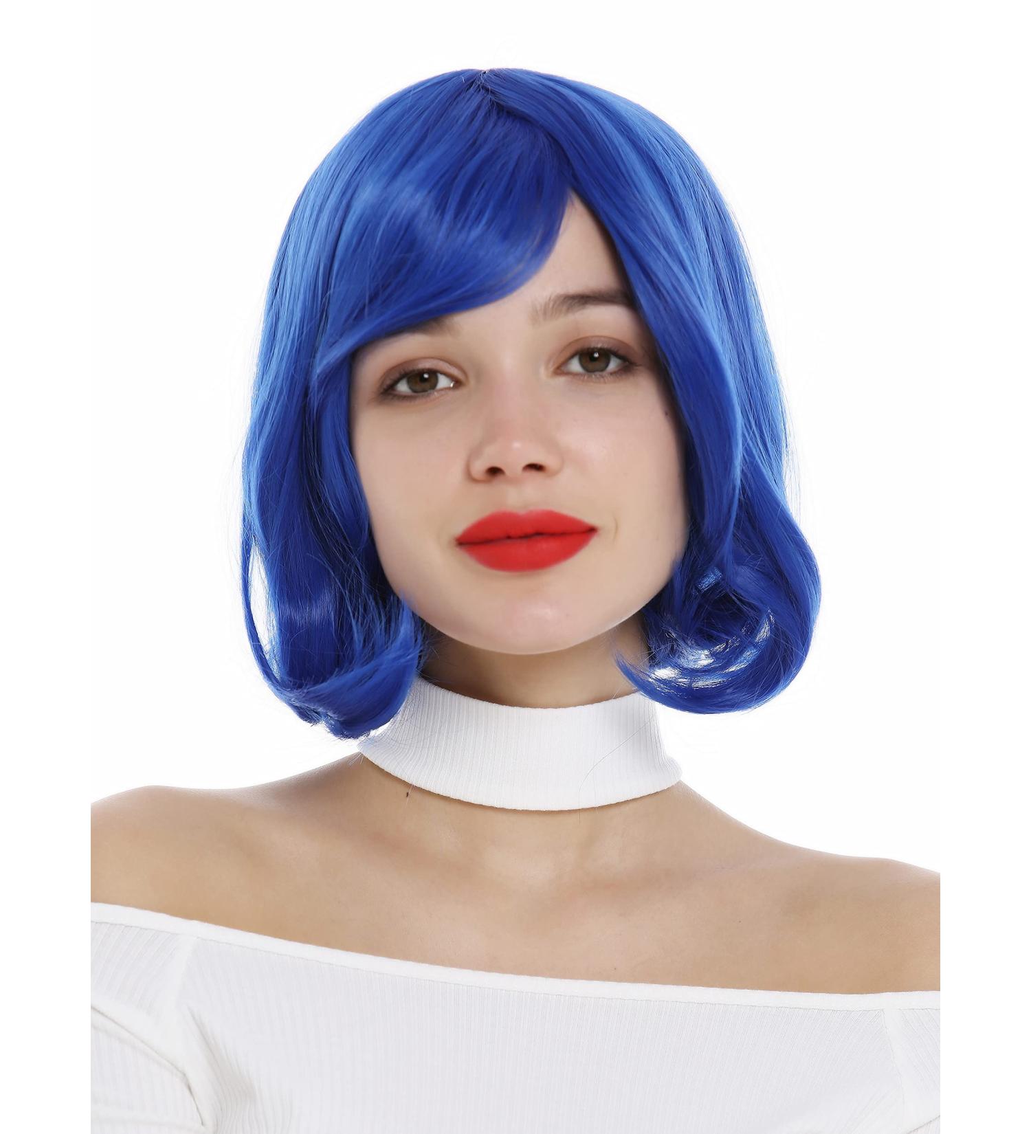Buy WIG ME UP 0820-T2512 Short Bob Wavy Wig for Ladies - Stylish Blue Color | International Shipping Available - Buy Online on SooperMarket.com