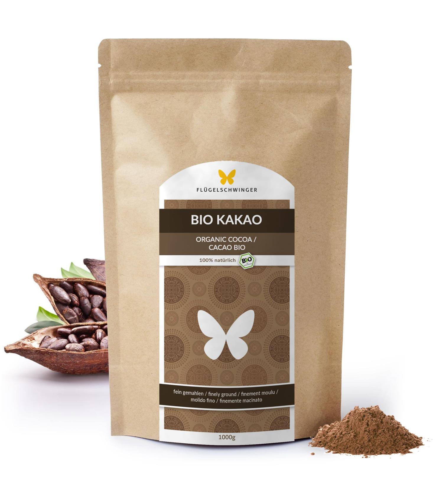 Buy 1kg Organic Cocoa Powder - 100% Natural Raw & De-Oiled No Additives Sugar-Free Ideal for Healthy Baking | International Shipping - Buy Online on SooperMarket.com