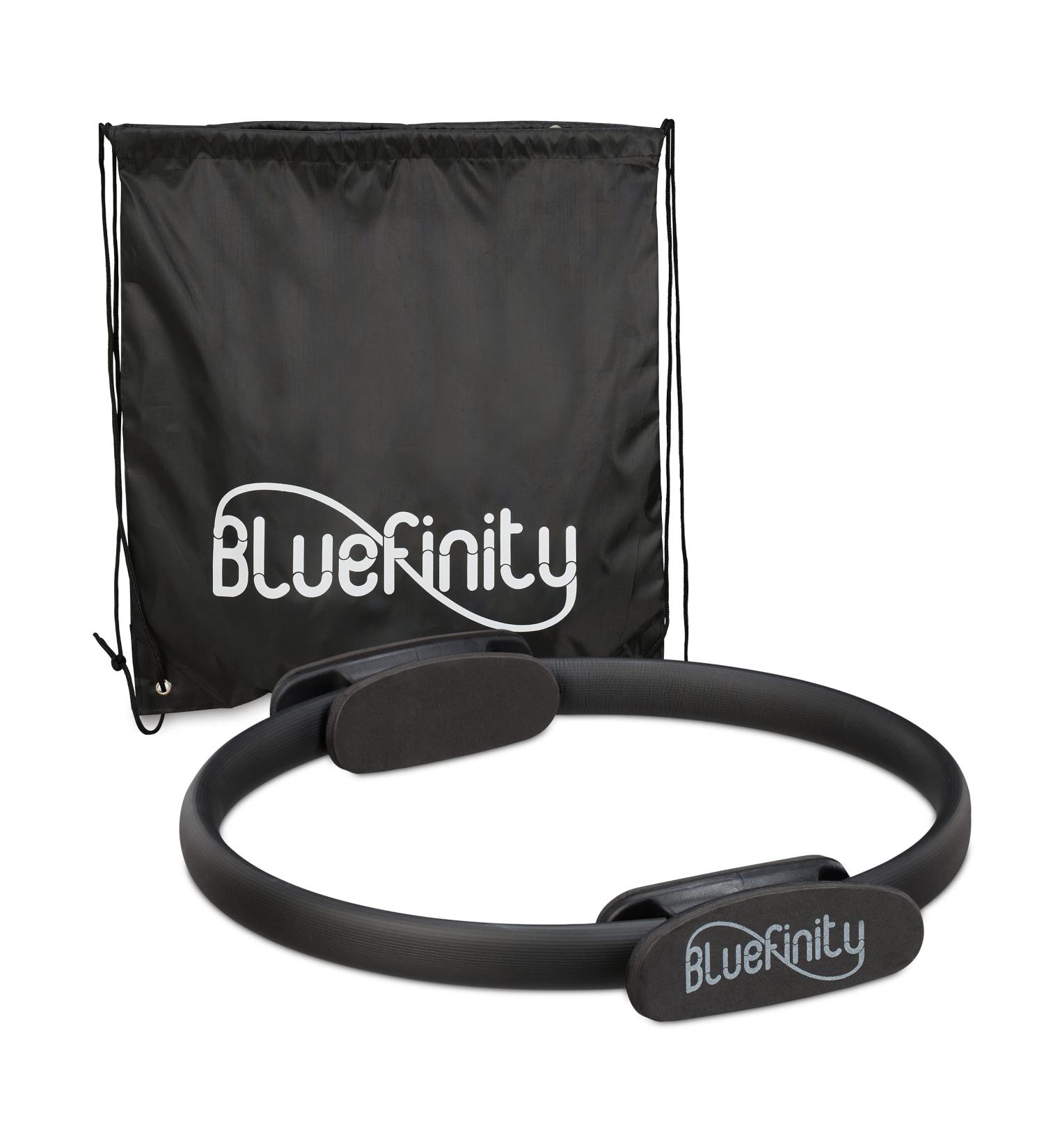 Buy Bluefinity Pilates Ring - Double Handle Padded Resistance Yoga Ring 37 cm Black | Ideal for Home Workouts & Exercises - Buy Online on SooperMarket.com