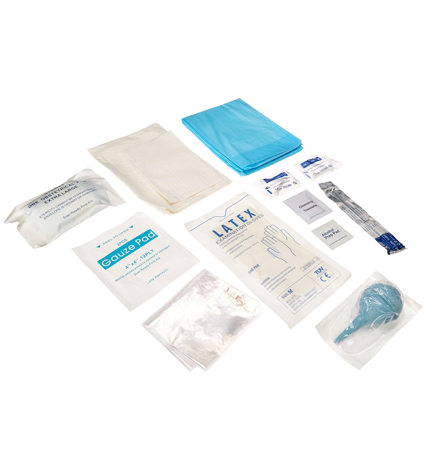 Ever Ready First Aid EVR629202 Obstetrical Kit  White & Green