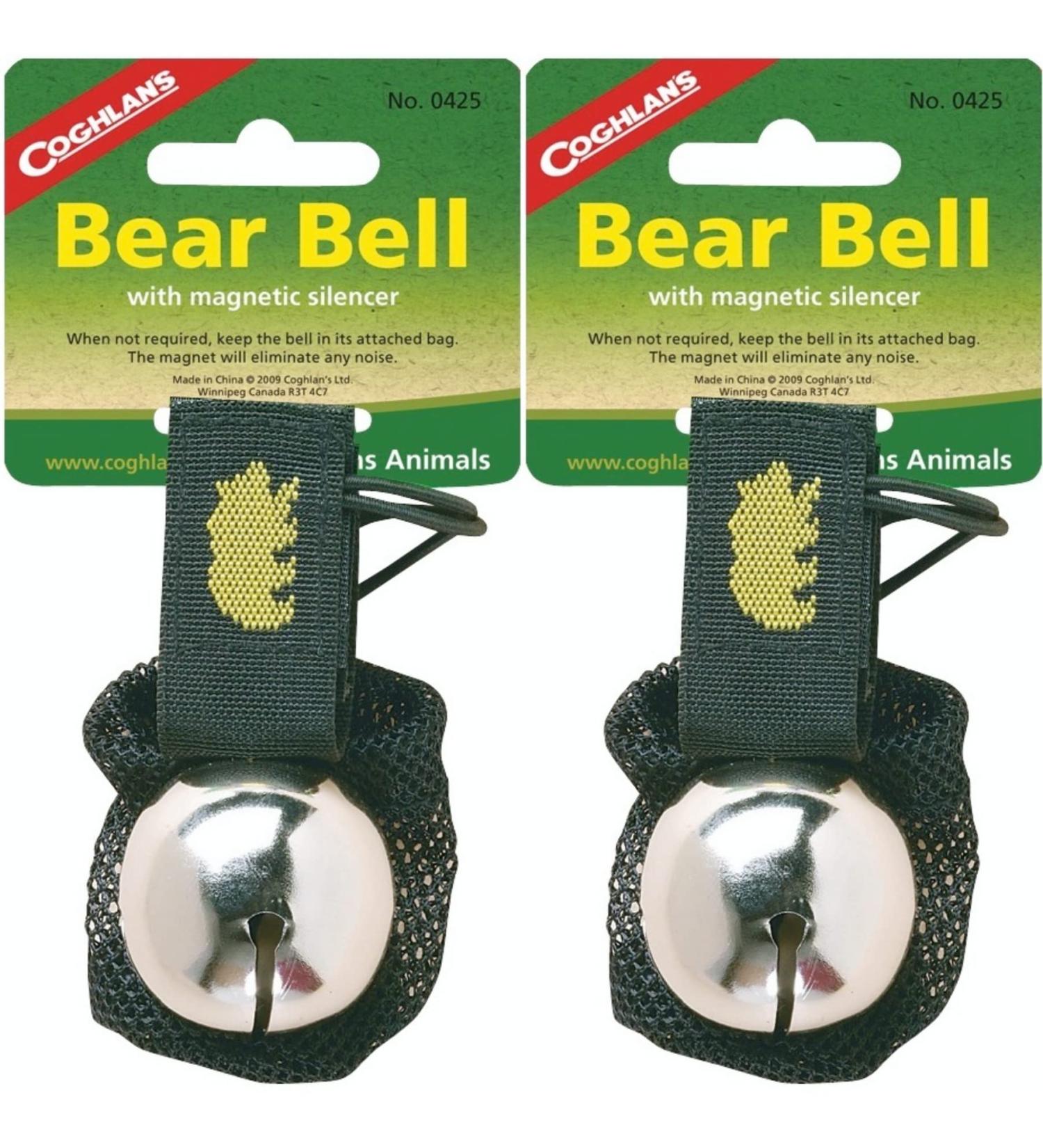 Coghlan's Bear Bell w/Magnetic Silencer - 2-Pack | Animal Warning Tool for Outdoor Adventures - Buy Online on SooperMarket.com