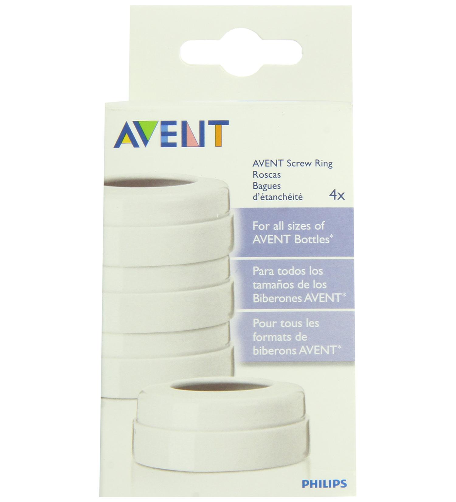 Philips AVENT BPA Free Classic Bottle Screw Rings 4-Pack - Replacement Rings for Baby Bottles - Buy Online on SooperMarket.com